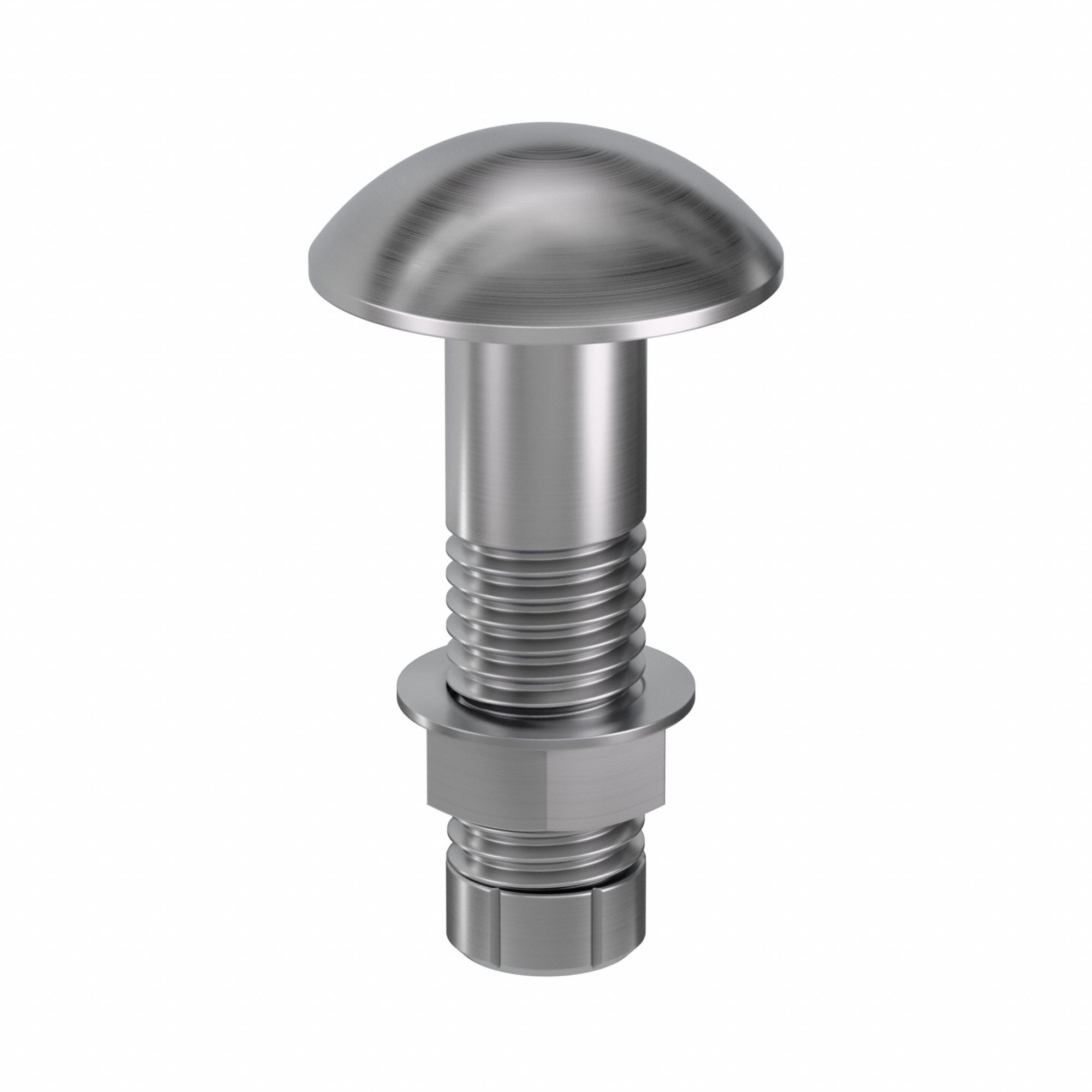 Structural Bolt: Steel, Grade 1, Plain, 7/8"-9 Thread Size, 2 1/2 in lg, 9/32 in Grip Size, 180 PK