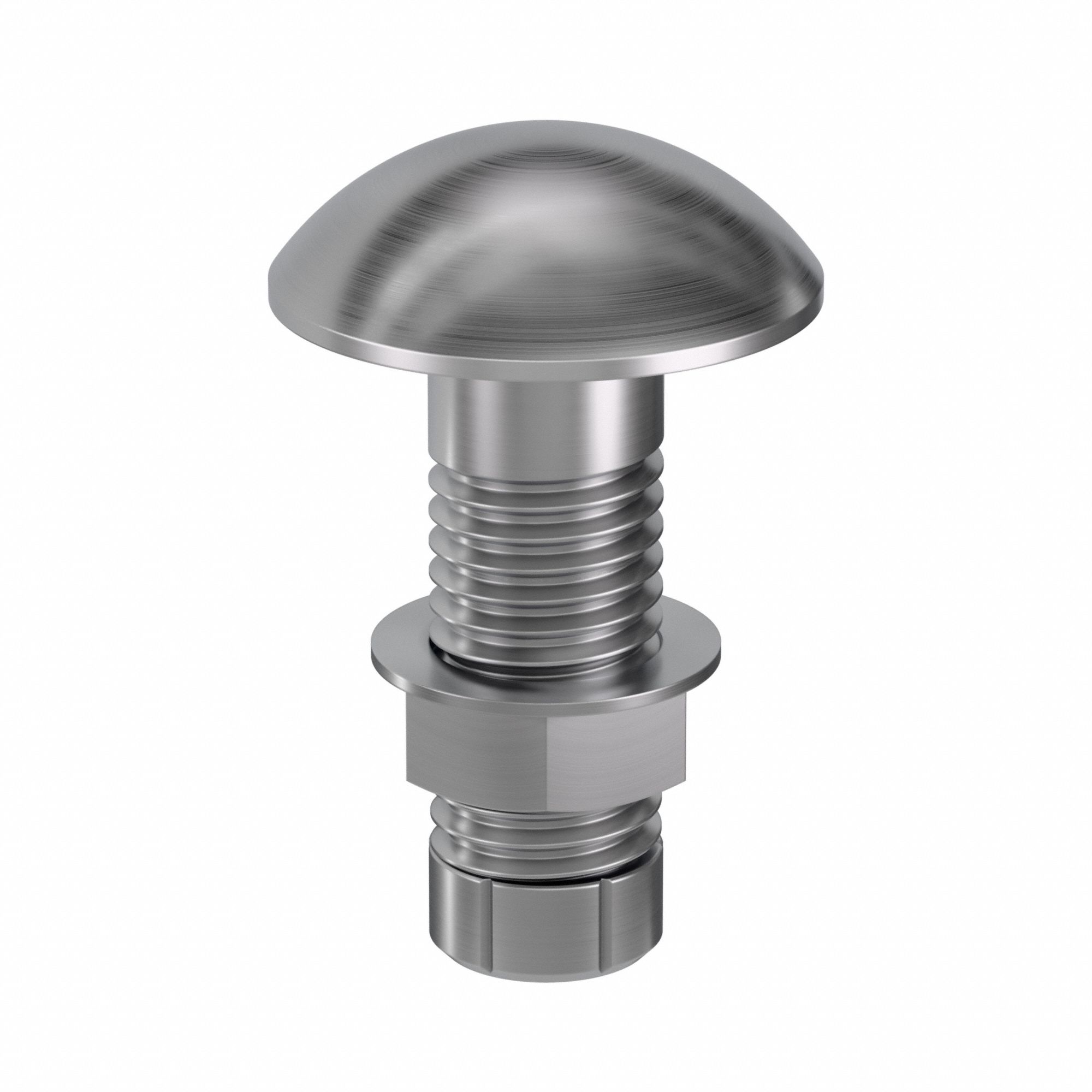 Structural Bolt: Steel, Grade 1, Plain, 7/8"-9 Thread Size, 2 in lg, 1 1/2 in Min Thread Lg, 200 PK