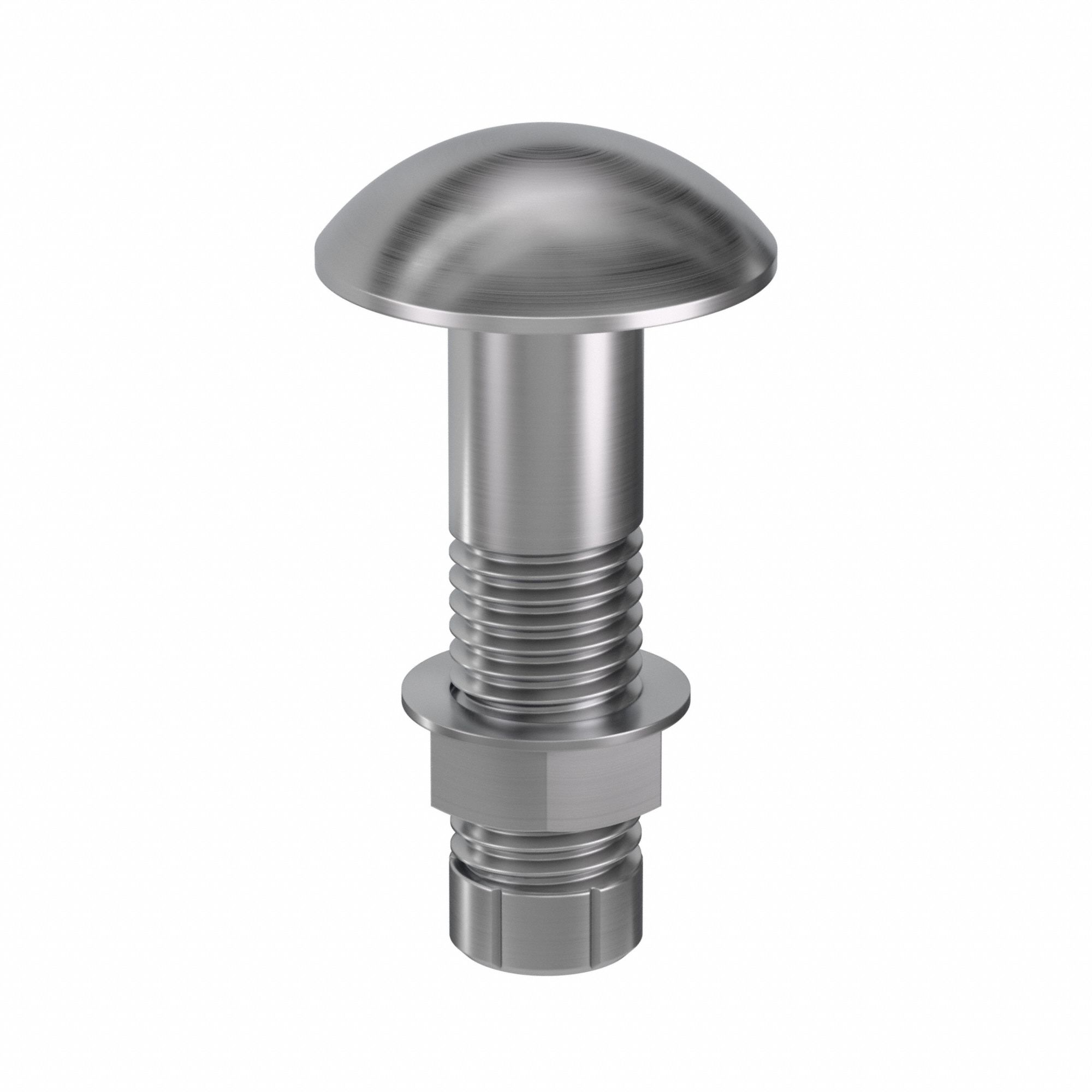 Structural Bolt: Steel, Grade 1, Plain, 1"-8 Thread Size, 3 in lg, 1 3/4 in Min Thread Lg, 120 PK