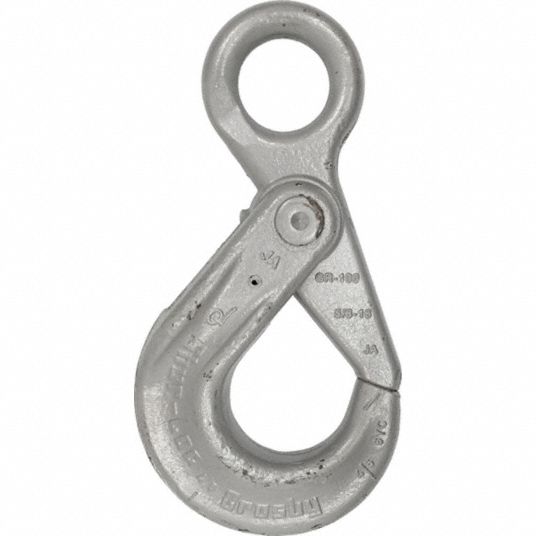 CROSBY, 4,200 lb Working Load Limit, 100 Hook Grade, Self-Locking Hook ...