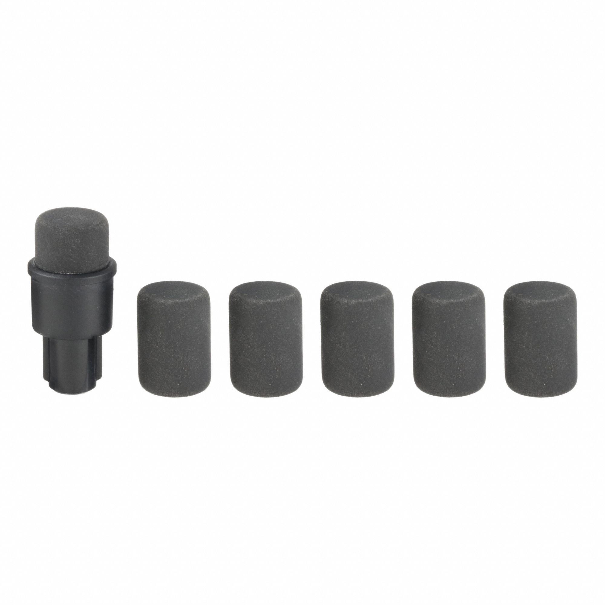 Eraser Refill: Soft Rubber, Gray, 60RP73/60RP74/60RP75/60RP77, 6 PK