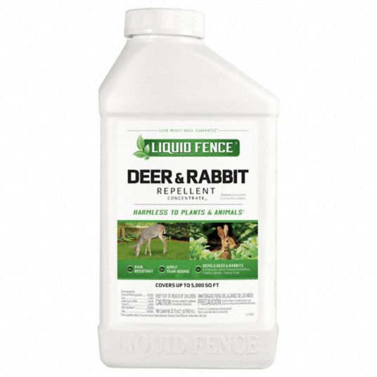 Liquid Fence, Targets Deer Rabbits, 5,000 Sq Ft Coverage Area, Deer And 