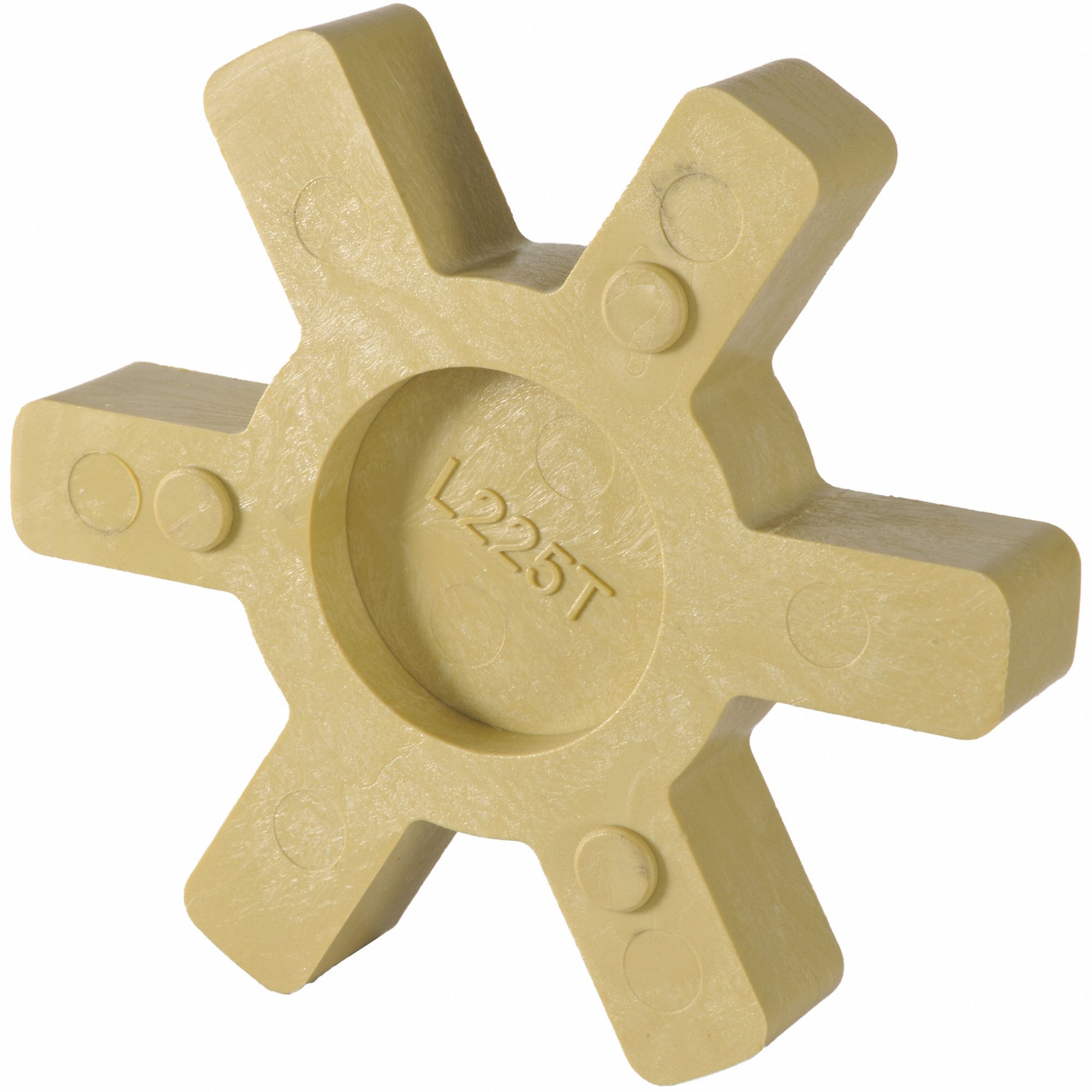 Jaw Coupling Insert: L225 Coupling Size, 4 61/64 in Outside Dia, Inch, 4, 600 RPM Max Speed