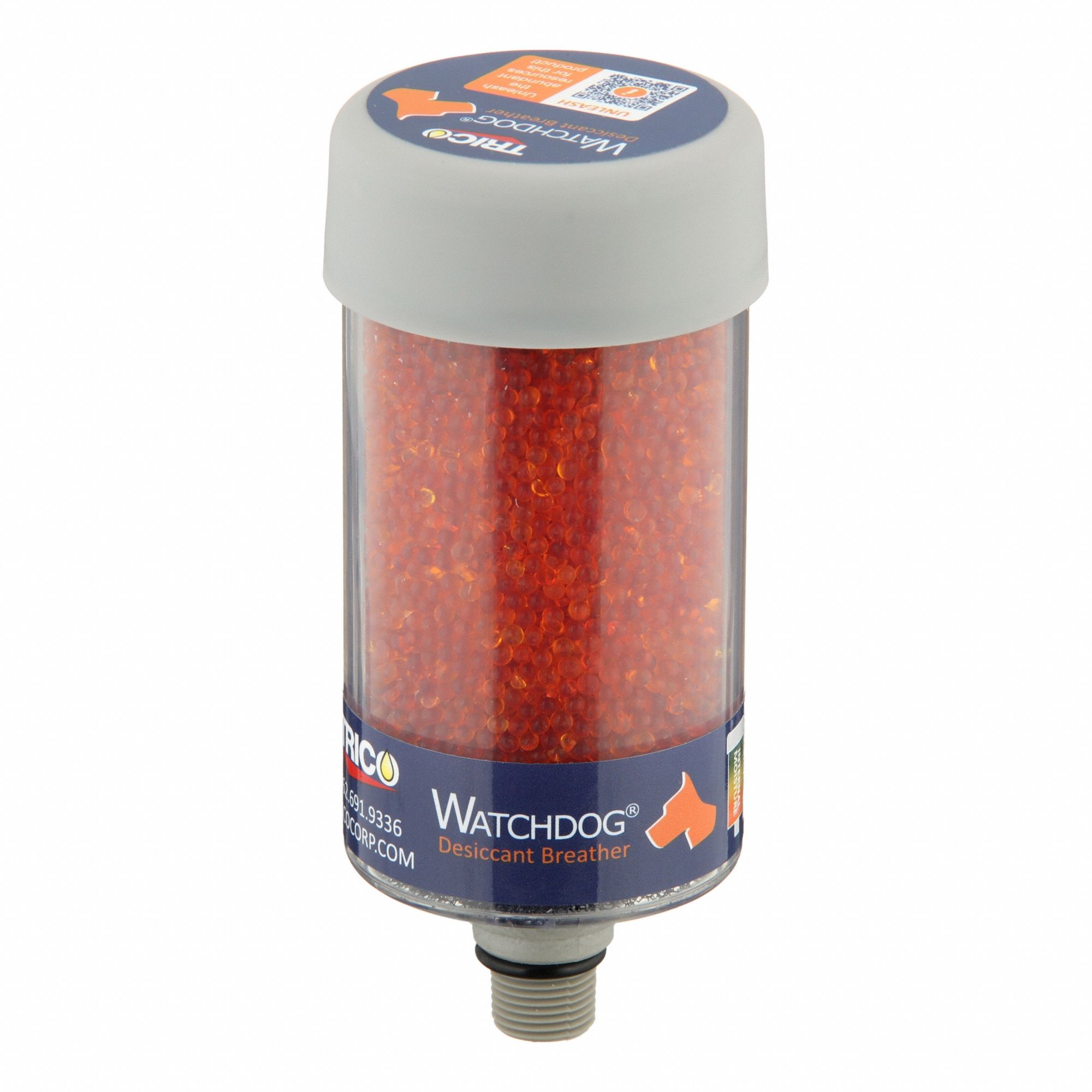 TRICO, 3/8 Thread Size, NPT, Desiccant Breather 817LC7WG050207S