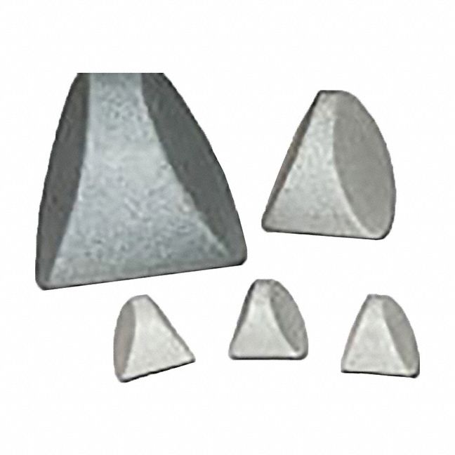 Tumbler Media: Ceramilite, V-Cut Cylinder, Light Finish, 50 lb