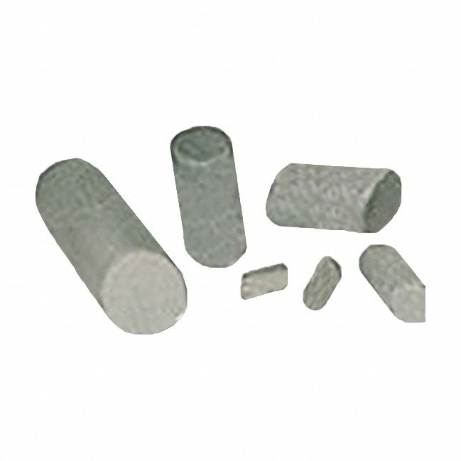 Tumbler Media: Ceramic, Angle Cut Cylinder, Extra Smooth Finish, 50 lb