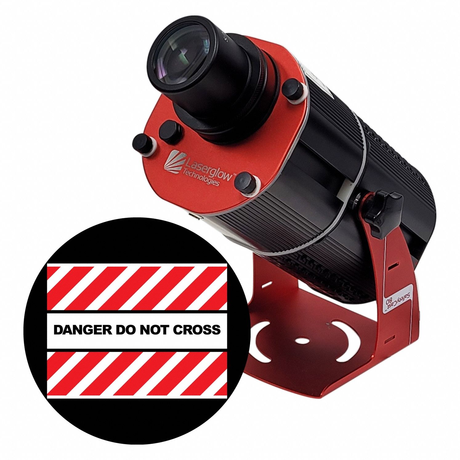 Fixed Image Projector: Projector, Lens and Image Template, Red/White, 80 W