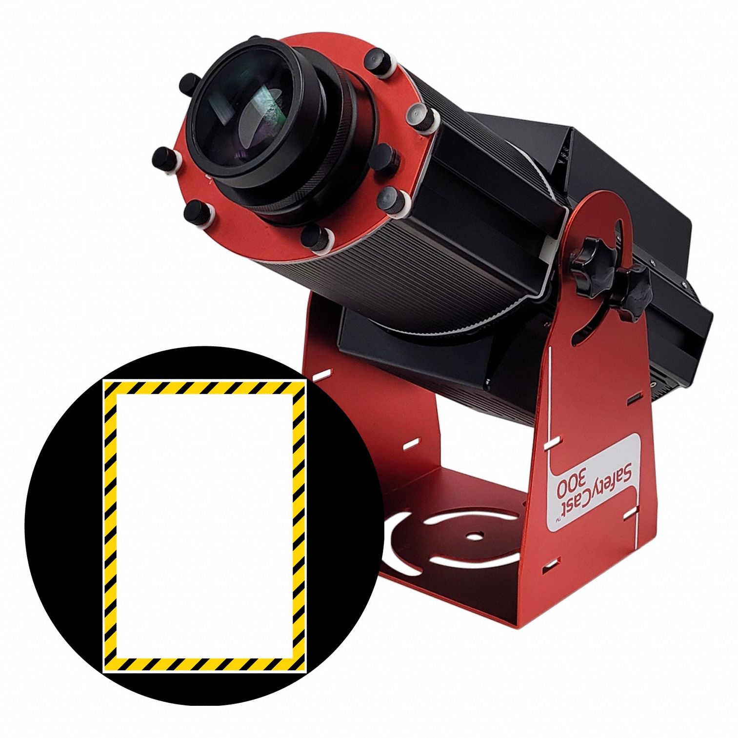 Fixed Image Projector: Projector, Lens and Image Template, Hazard Box, 300 W