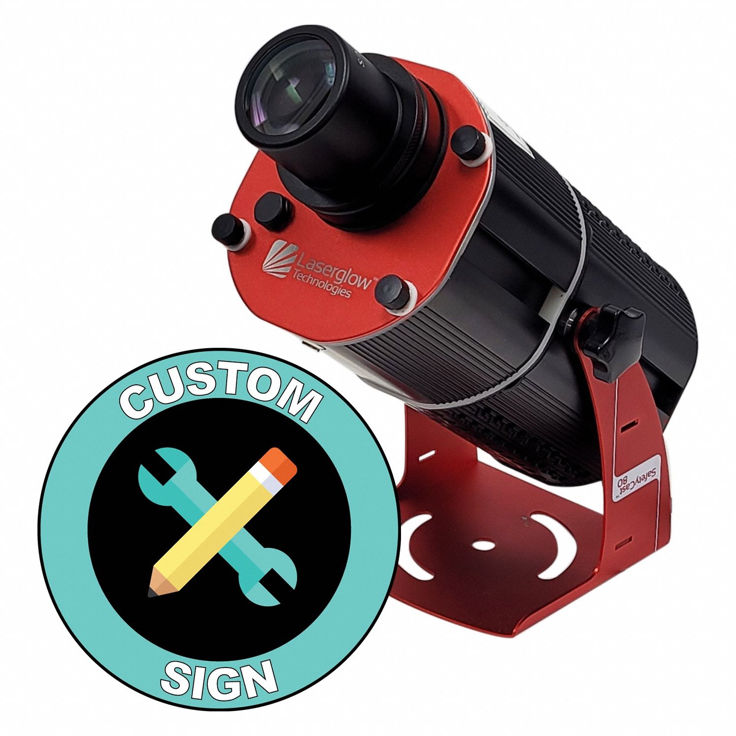 Fixed Image Projector: Projector, Lens and Image Template, Custom Sign, 80 W