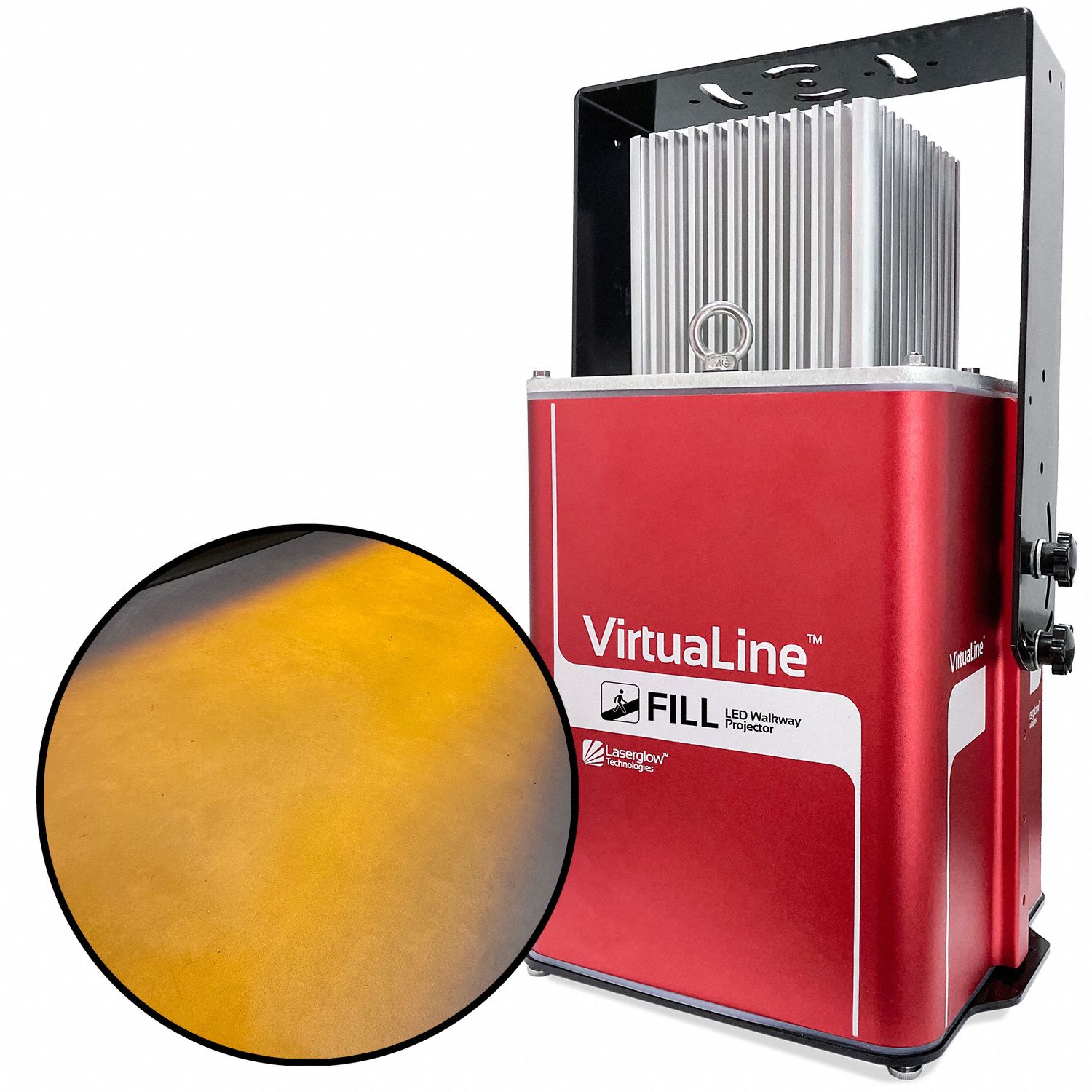 Fixed Image Projector: Projector and Lens, Filled Walkway, Amber, 80 W