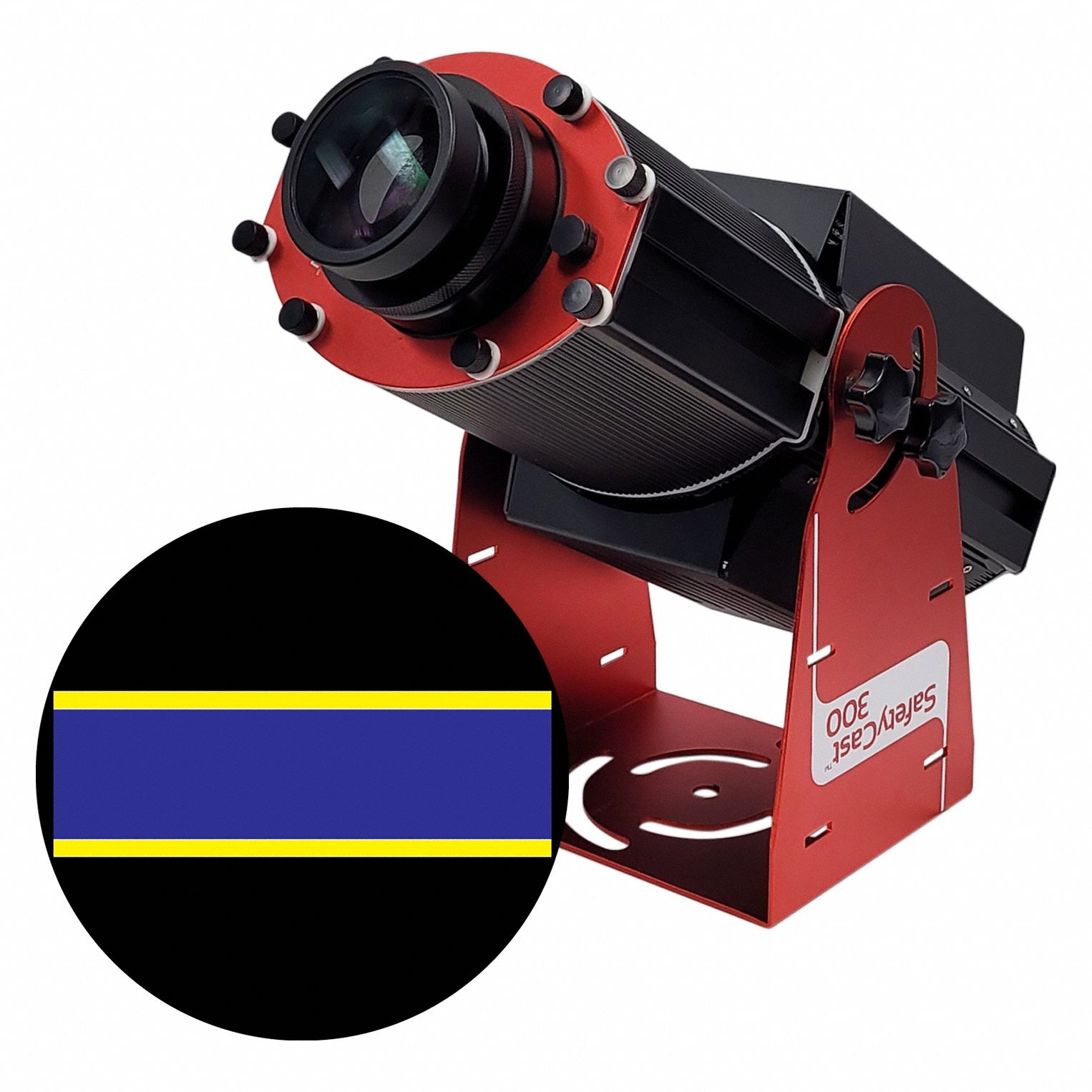 Fixed Image Projector: Projector, Lens and Image Template, Blue/Yellow, 300 W