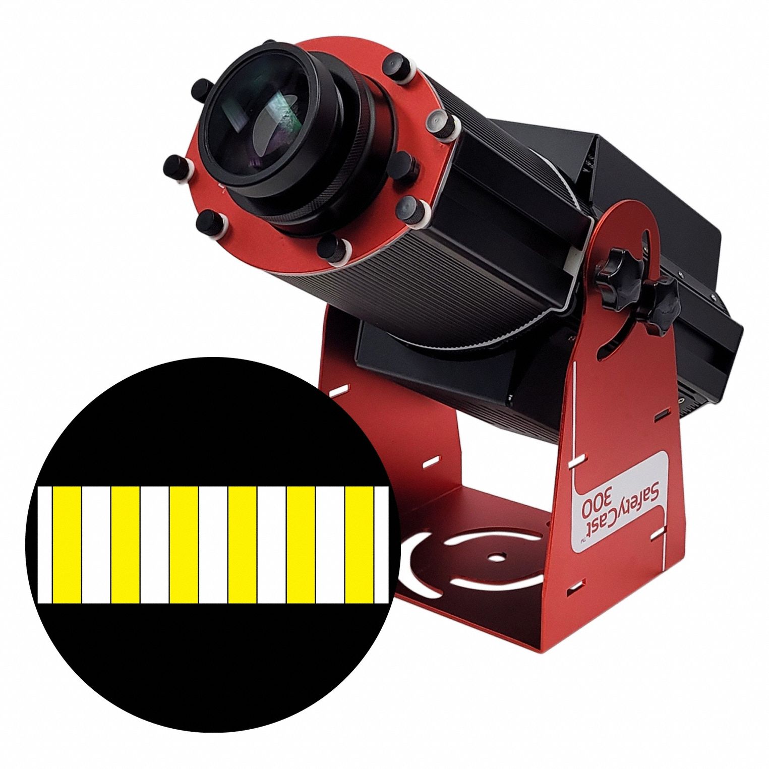 Fixed Image Projector: Projector, Lens and Image Template, White/Yellow