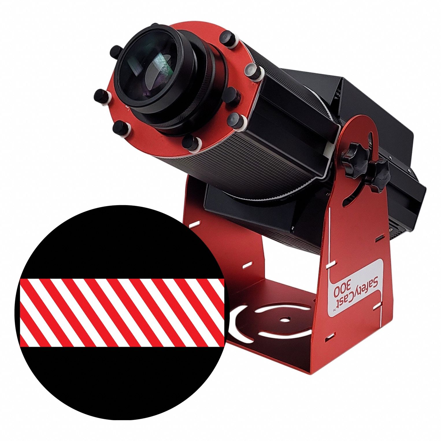 Fixed Image Projector: Projector, Lens and Image Template, Red/White, 300 W