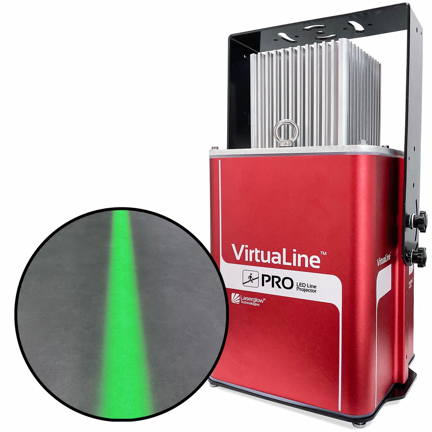 Fixed Image Projector: Projector and Lens, Straight Line, Green, 80 W