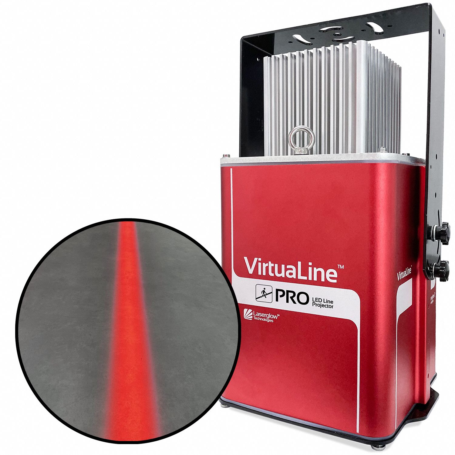 Fixed Image Projector: Projector and Lens, Straight Line, Red, 80 W