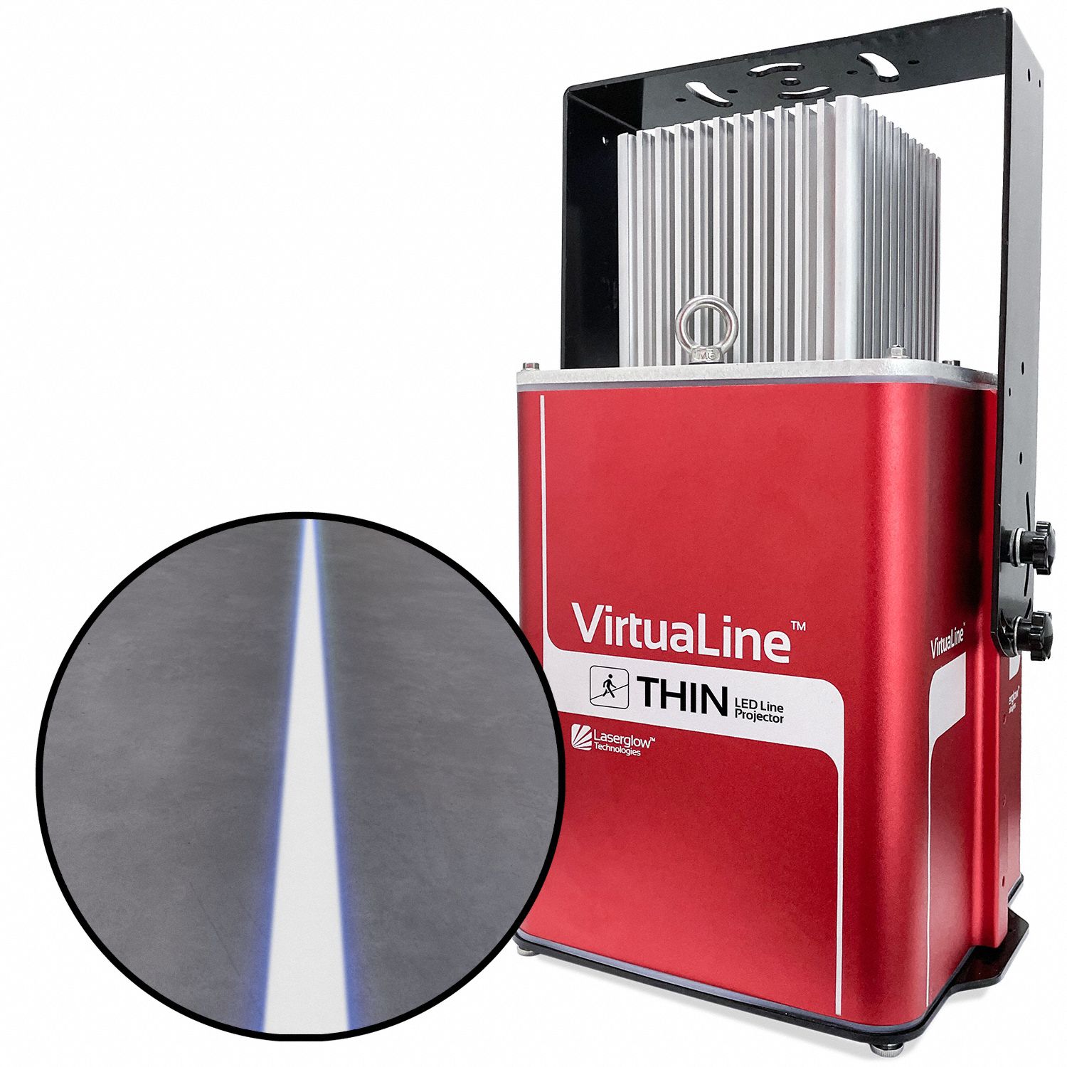 Fixed Image Projector: Projector and Lens, Straight Line, White, 80 W