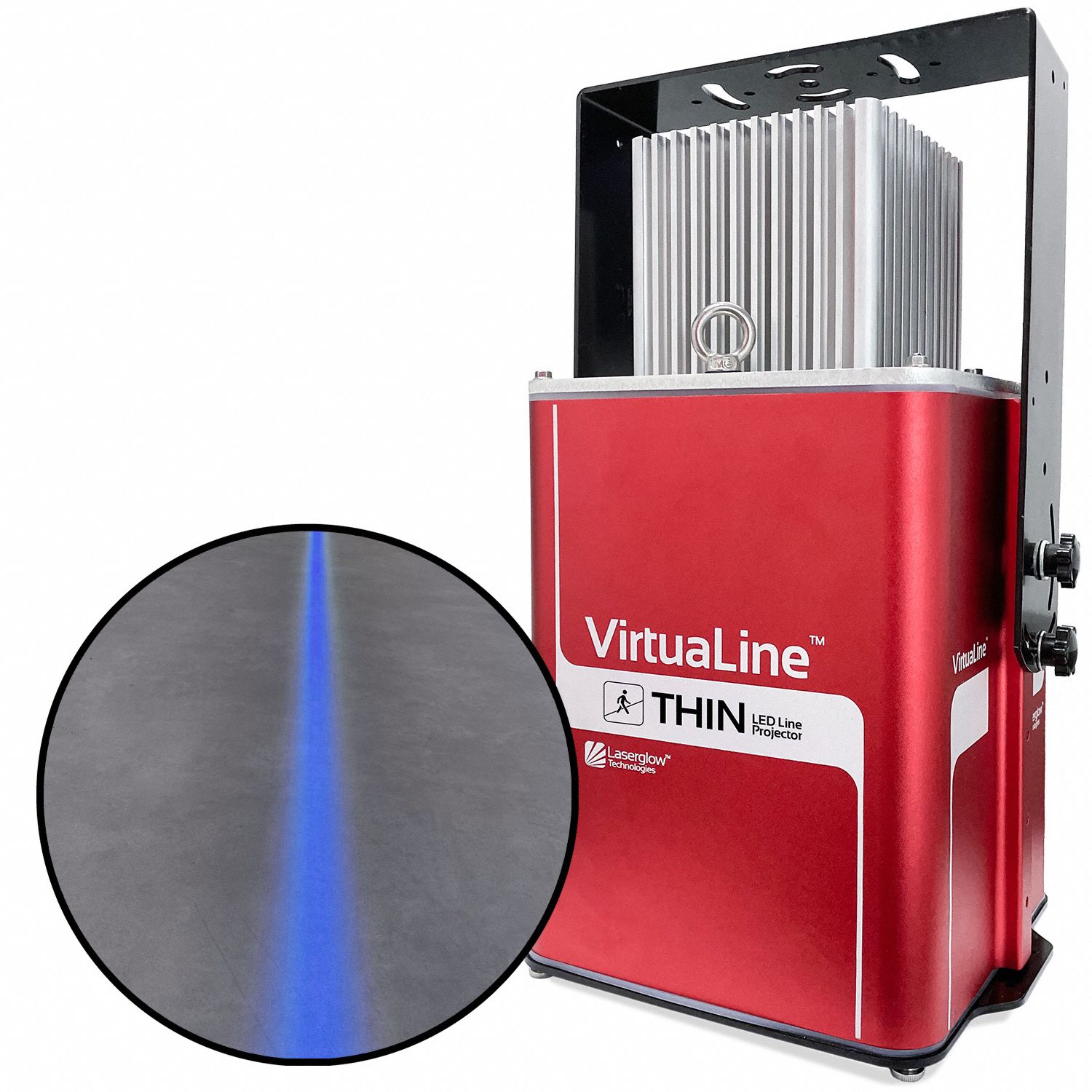 Fixed Image Projector: Projector and Lens, Straight Line, Blue, 80 W