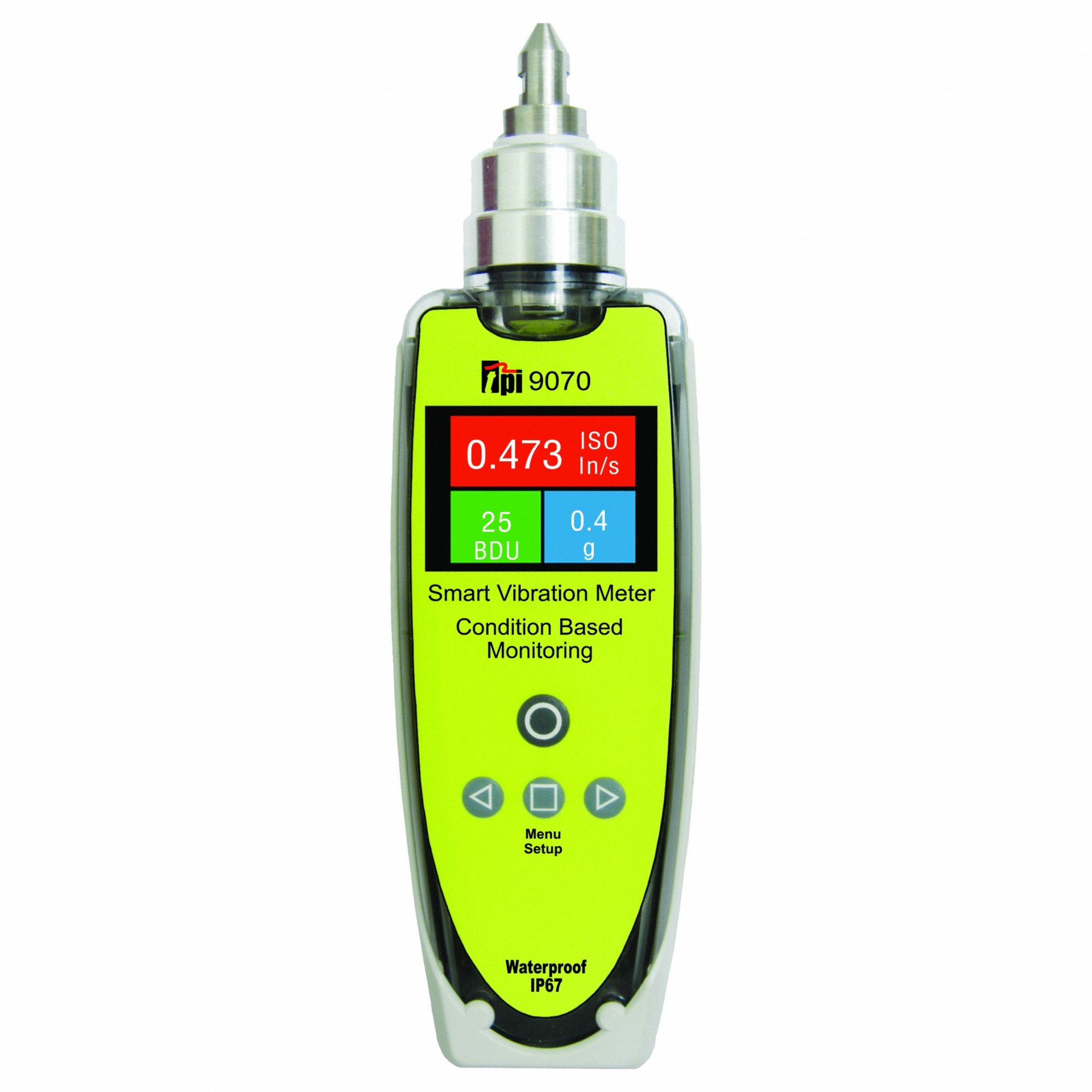 Vibration testing  Cert of Calibration: Vibration, OLED, +/-5% Accuracy