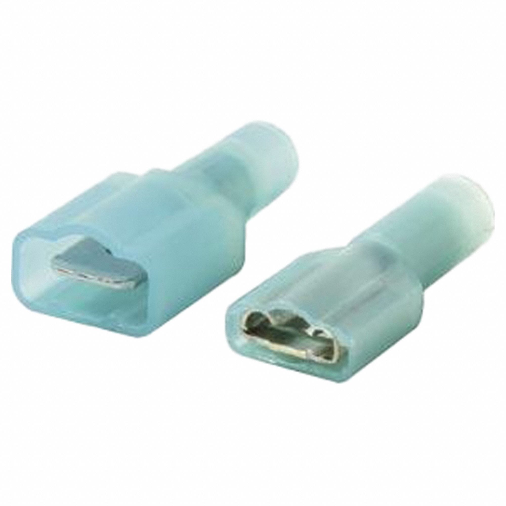 Straight Connector Kit: Plastic/Stainless Steel, 1/4 in Ht, 1/4 in Wd, 7/8 in Lg, 50 PK
