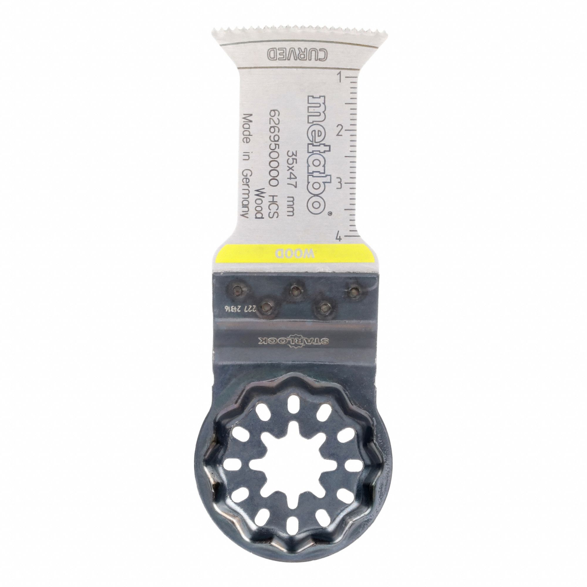 Oscillating Tool Blade: 1 1/4 in Blade Wd, 1 7/8 in Overall Lg, Plunge Cutting, 5 PK