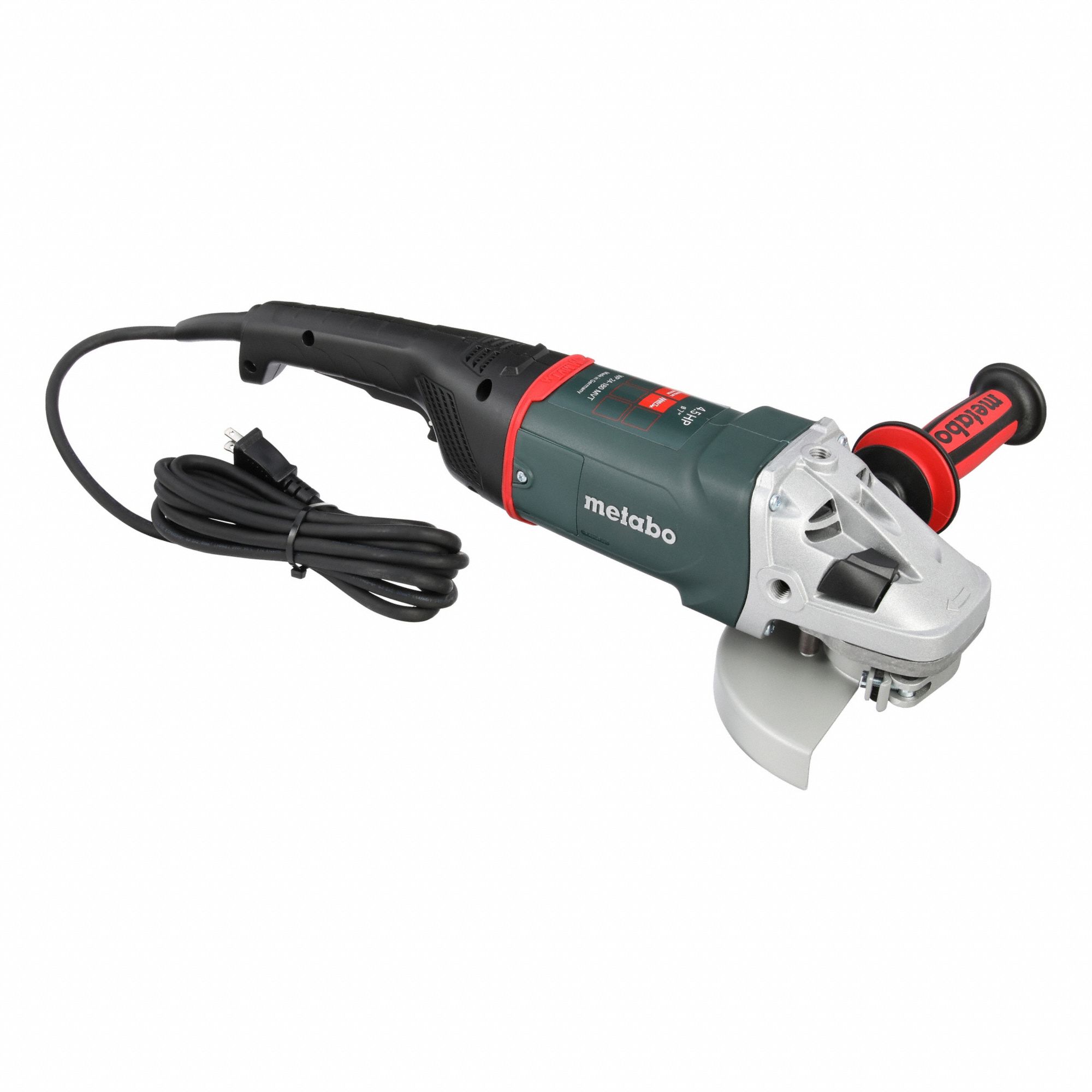 Angle Grinder: 15 A, 8, 450 RPM Max. Speed, Trigger, Adj Guard/Anti-Vibration Handle, 120V AC