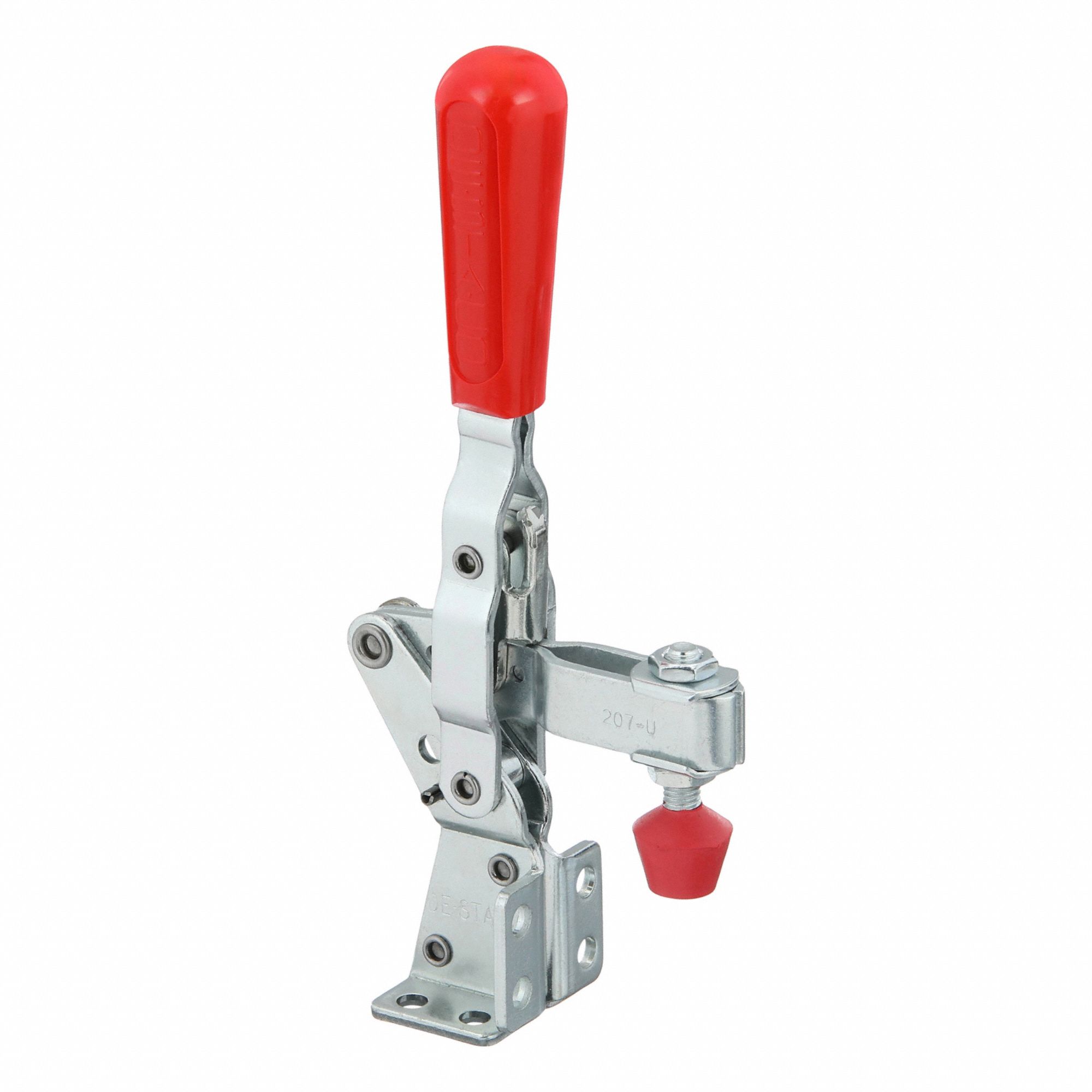 Hold-Down Clamp: Std Vertical  Handle, Dual Mount - Front & Flanged Base Mounting, Std
