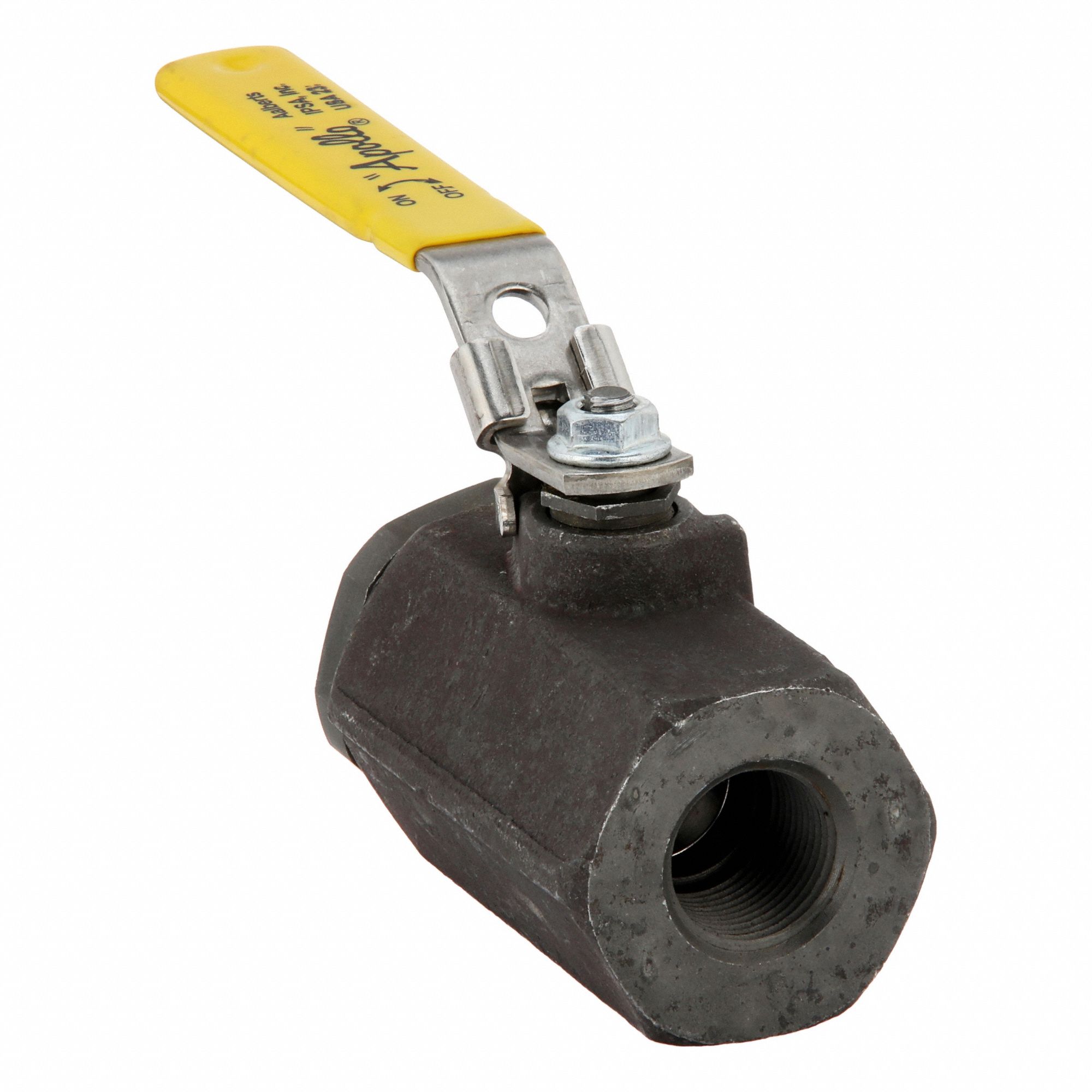 Manual Two-Way Ball Valve: 3/4 in, Steel, Straight, FNPT x FNPT, Full Port Ball Port, Lever
