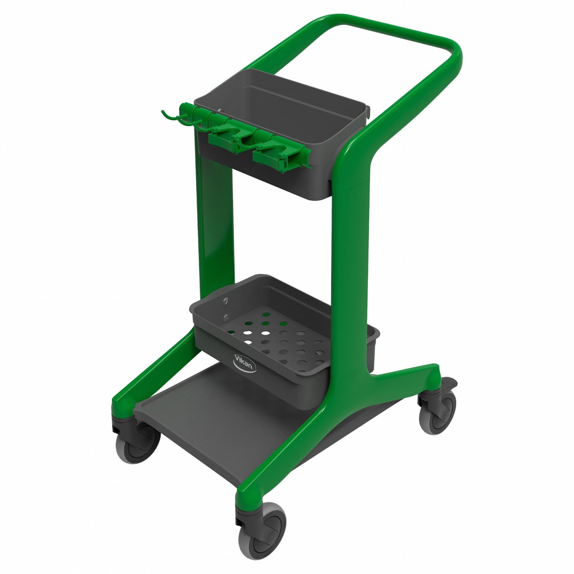 HYGO MOBILE CLEANING STATION, 41 IN H, 31 IN D, 21 IN W, GREEN