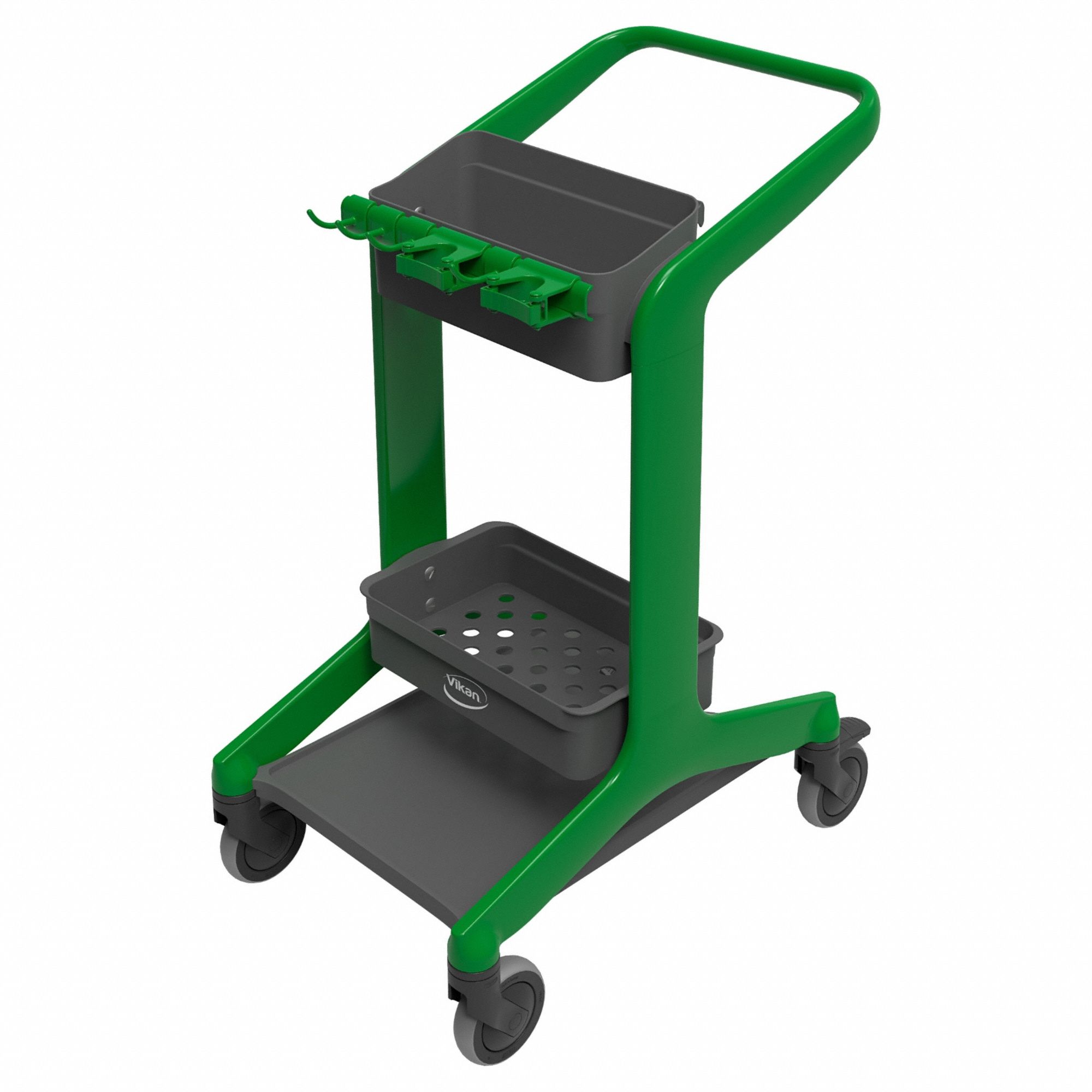 HYGO MOBILE CLEANING CART,GREEN