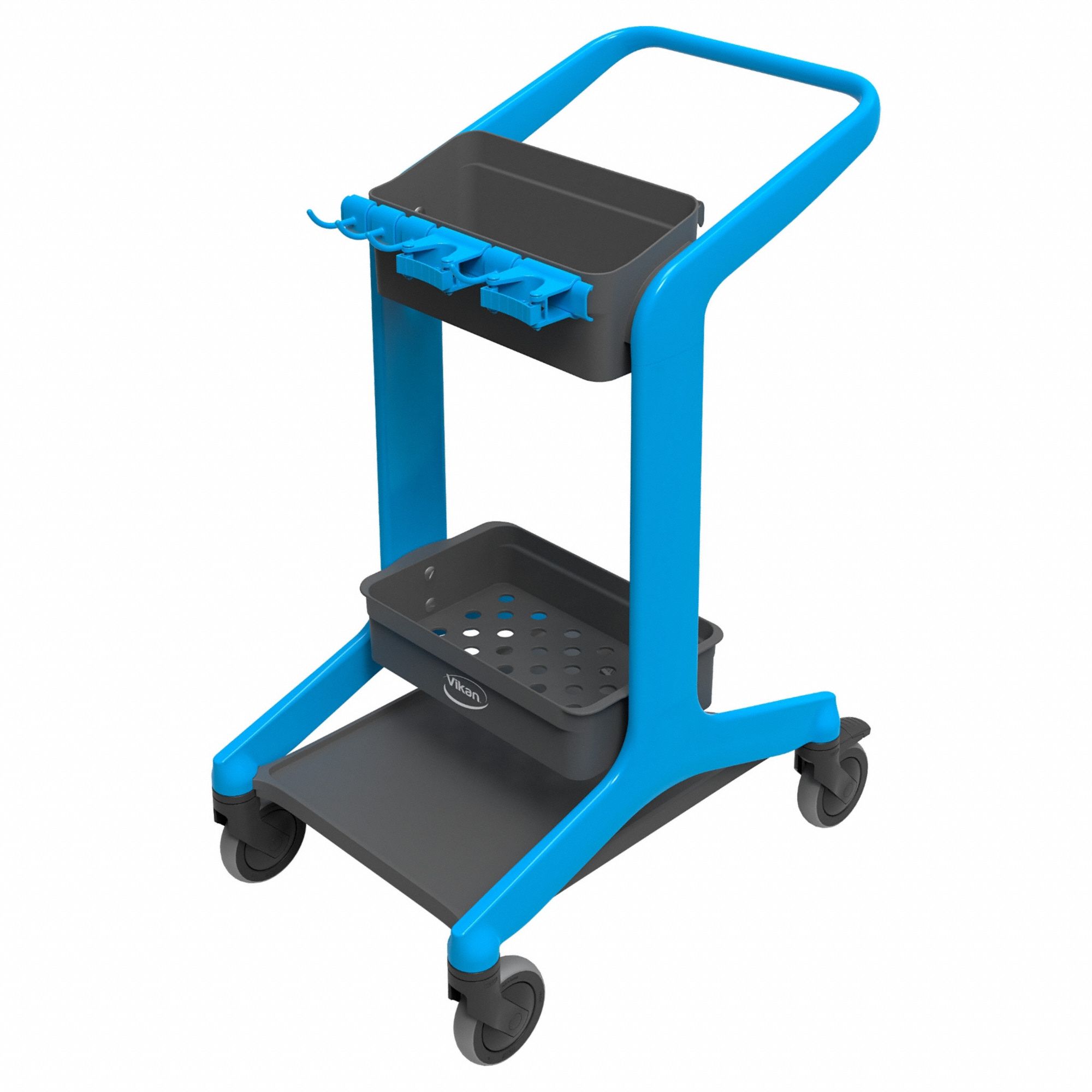 HYGO MOBILE CLEANING CART,BLUE