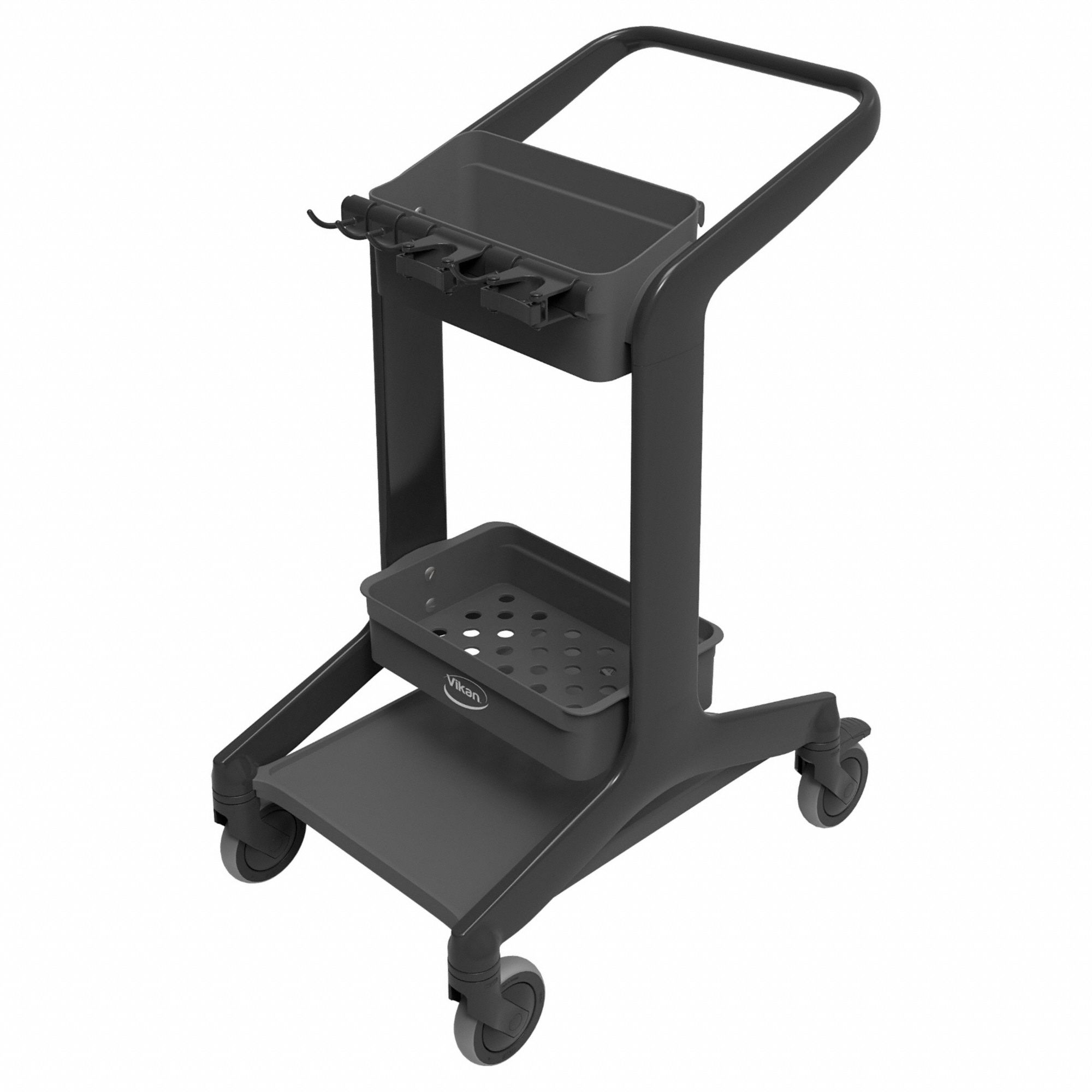 HYGO MOBILE CLEANING CART,BLACK