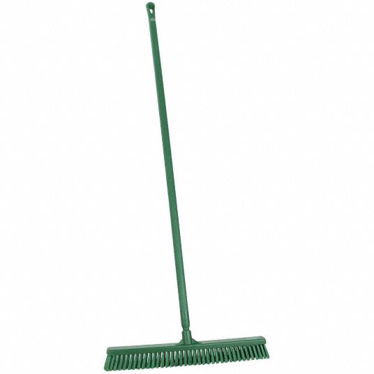 VIKAN, 24 in Sweep Face, Soft/Stiff Combo, Push Broom - 818J02|31942/ ...