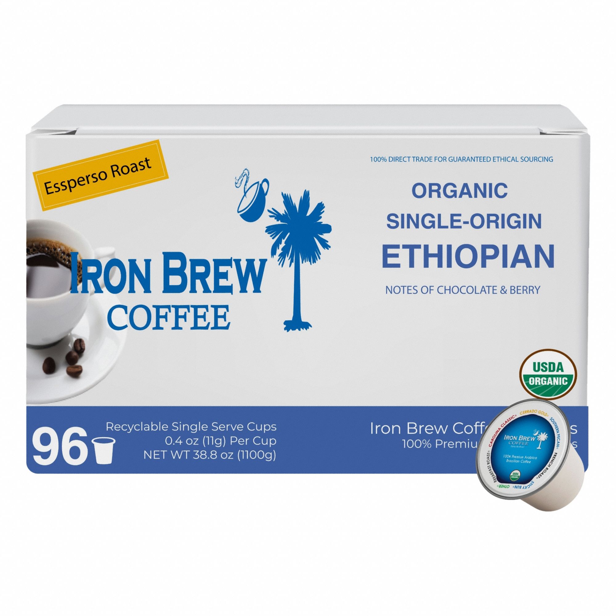 Coffee: Espresso Roast, Single Serve Cup Beverage Pack, Medium/Dark, Caffeinated, Ground