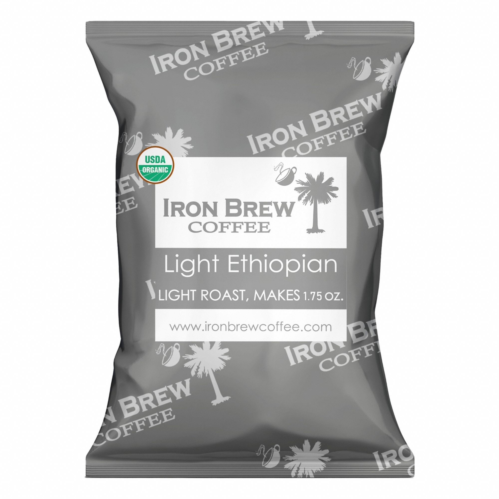 Coffee: Light Ethiopia, Fraction Pack Beverage Pack, Light, Caffeinated, Ground