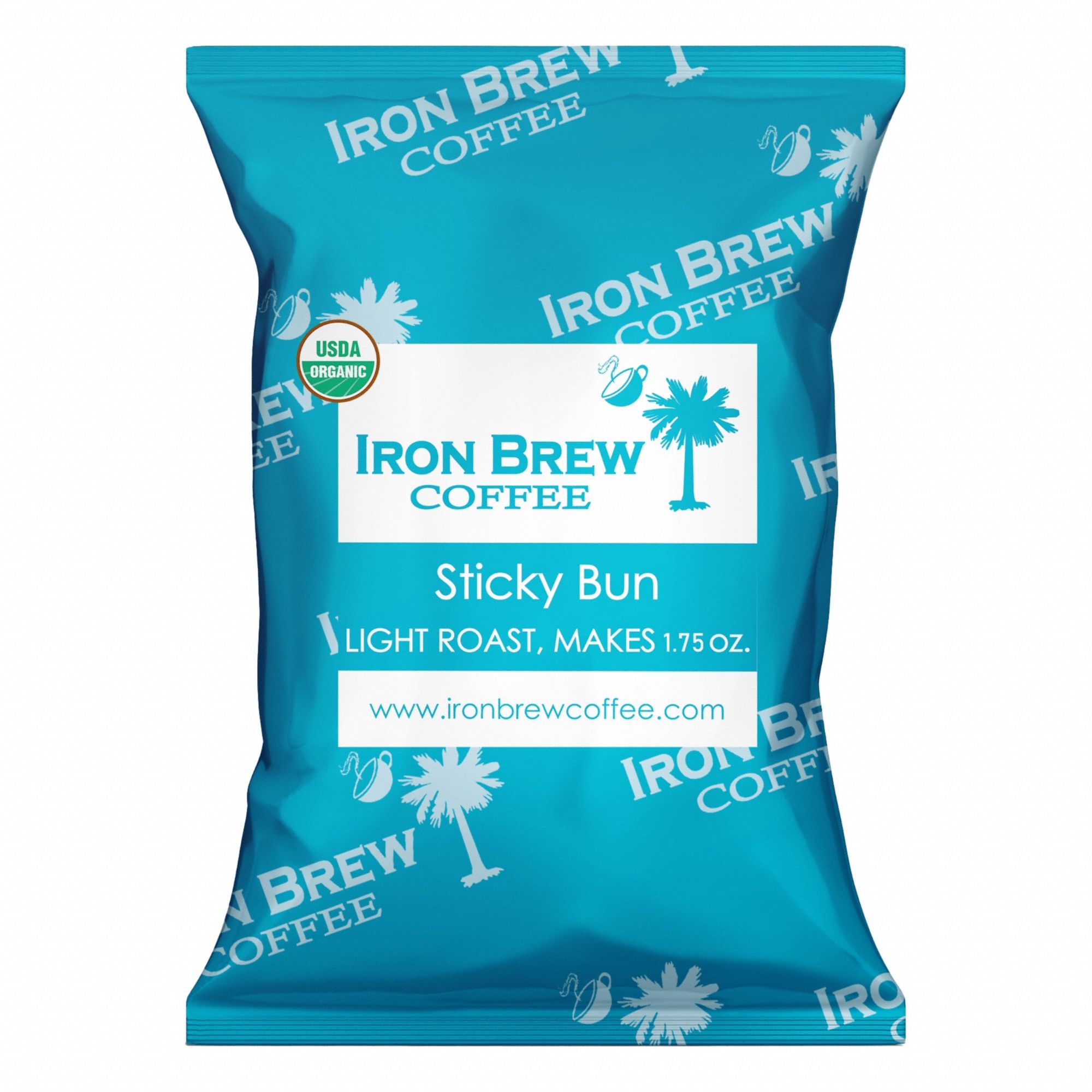 Coffee: Sticky Bun, Fraction Pack Beverage Pack, Light, Caffeinated, Ground, 0.8 oz Net Wt