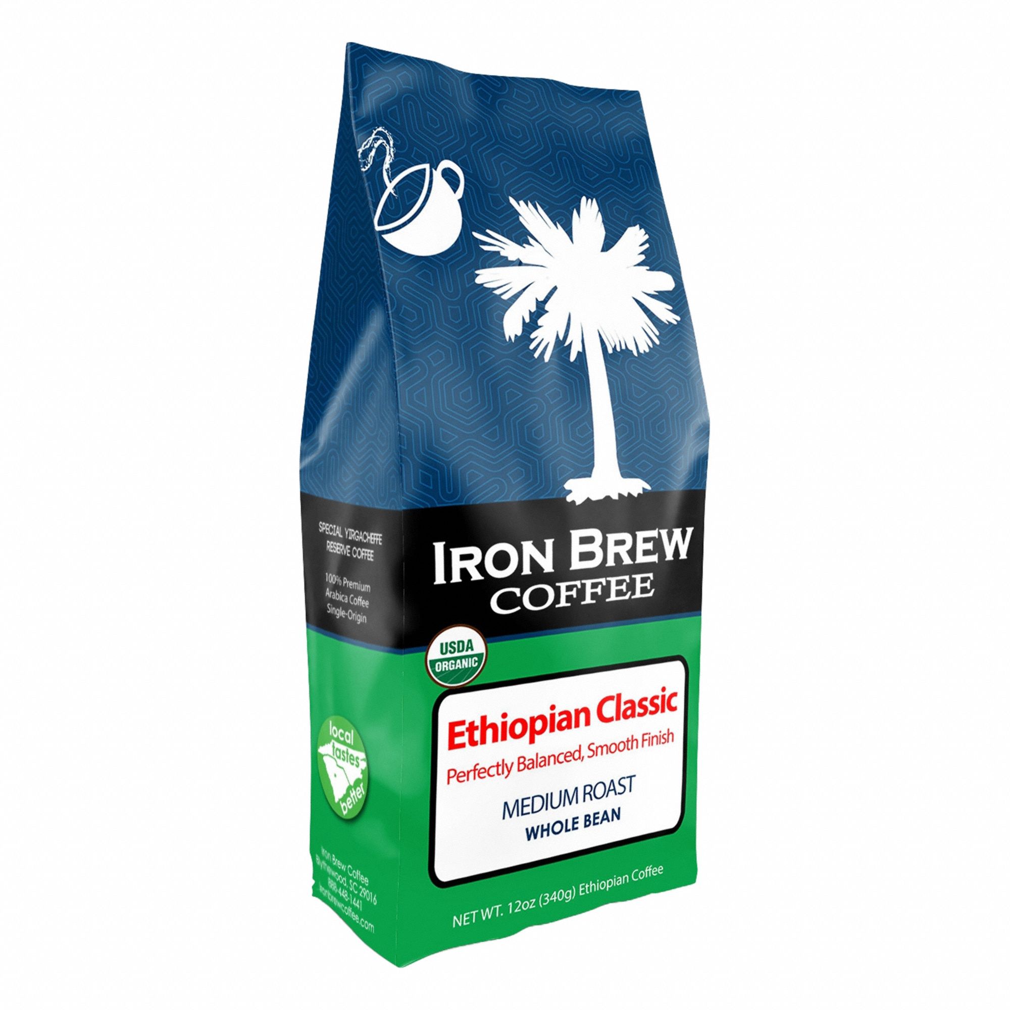 Coffee: Classic Ethiopia, Bag Beverage Pack, Medium, Caffeinated, Whole Bean