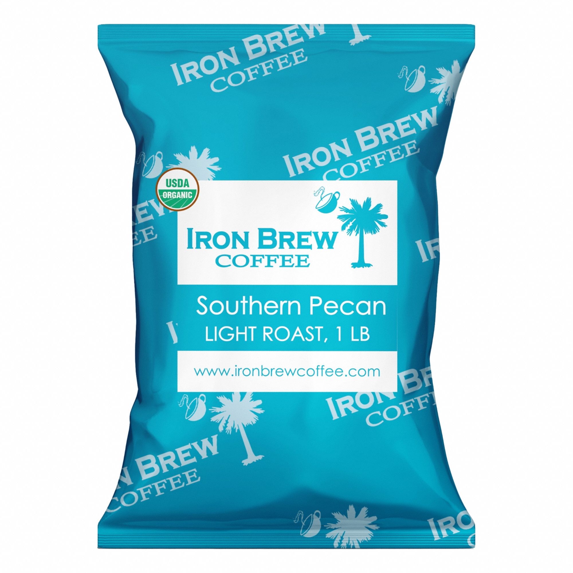 Coffee: Southern Pecans, Bag Beverage Pack, Light, Caffeinated, Ground, 1 lb Pack Wt