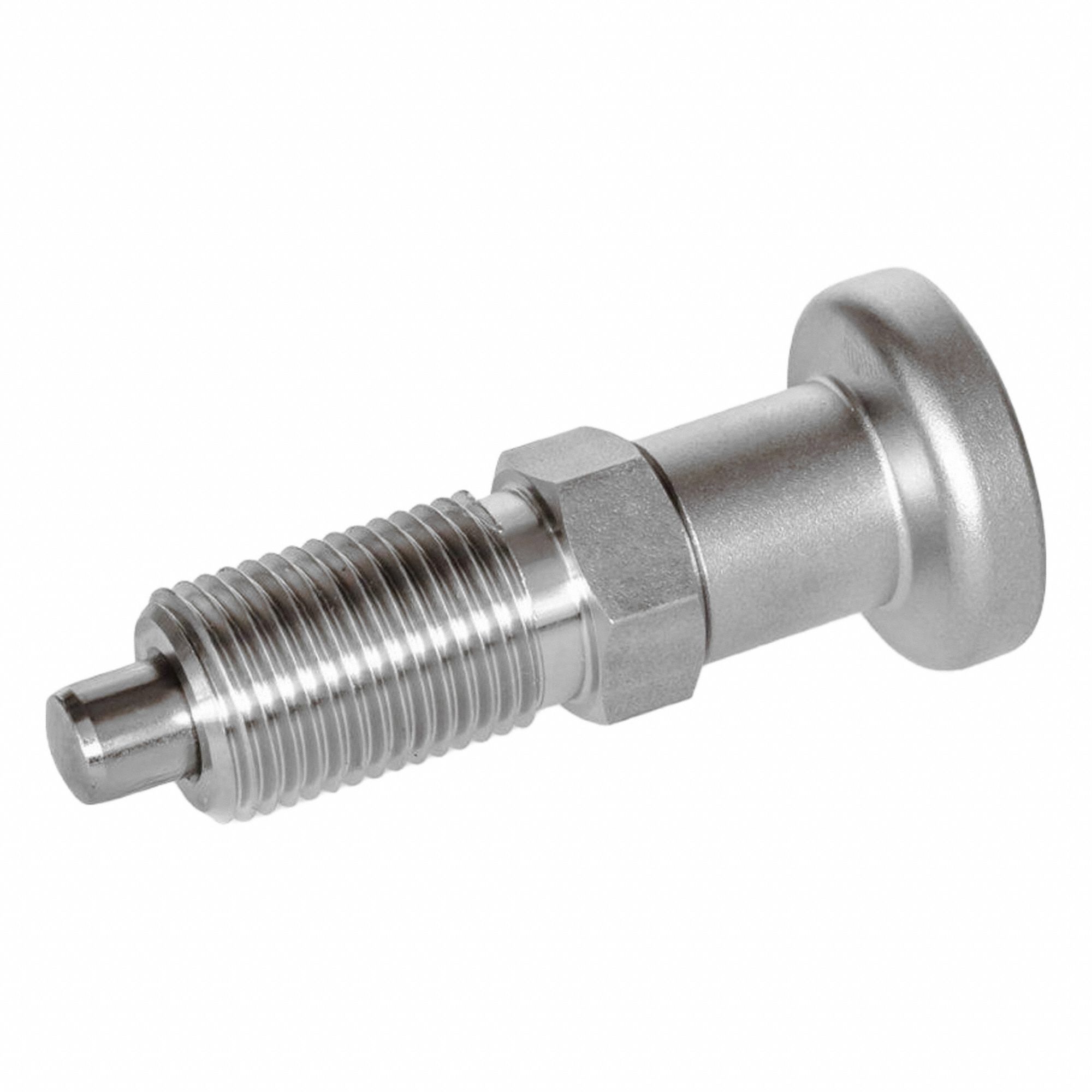 Indexing Plunger: Nonlocking, 316 SS, M10x1 Thread, 3 N to 12 N Nose Force