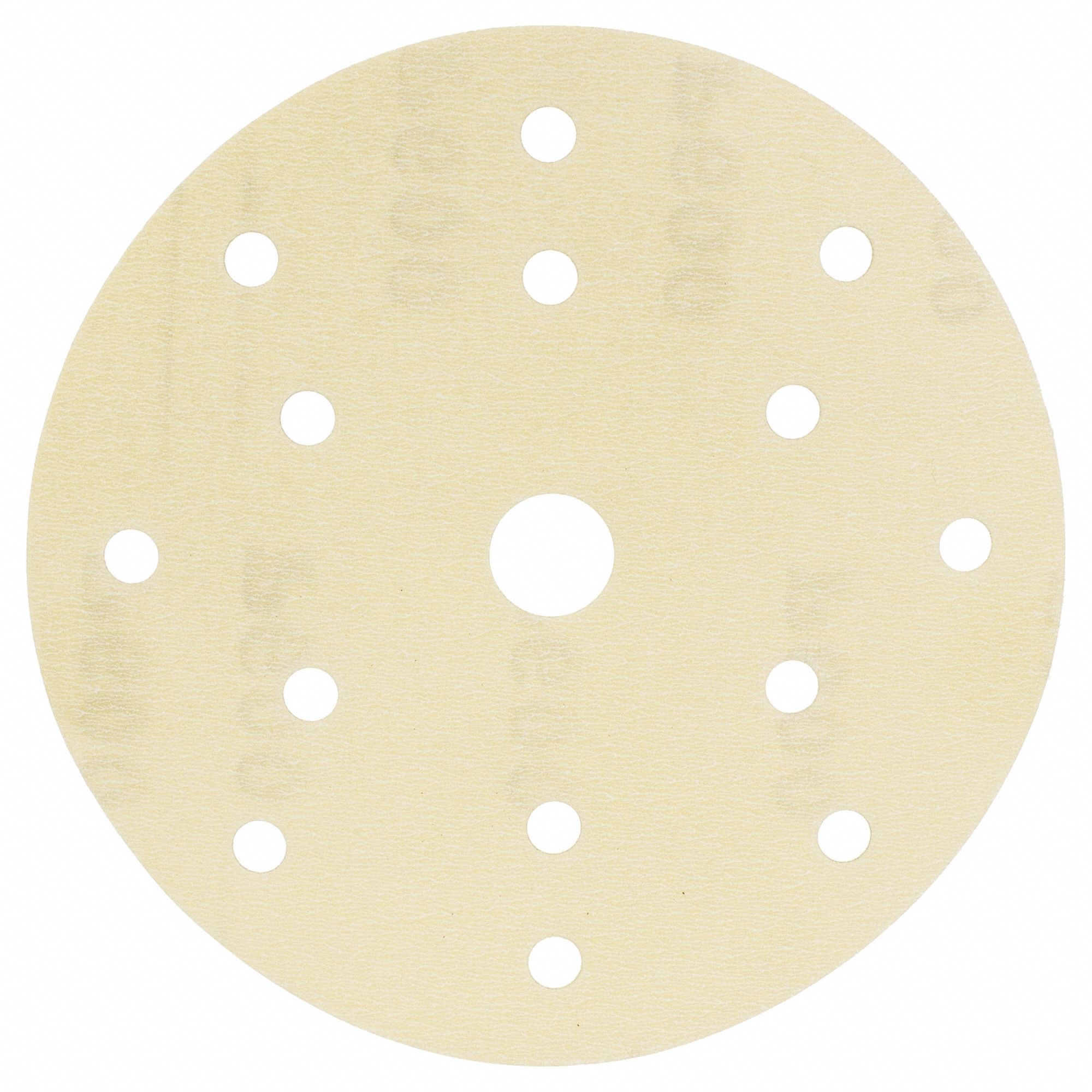 SANDING DISC,CERAMIC,BEIGE,6 IN DIA