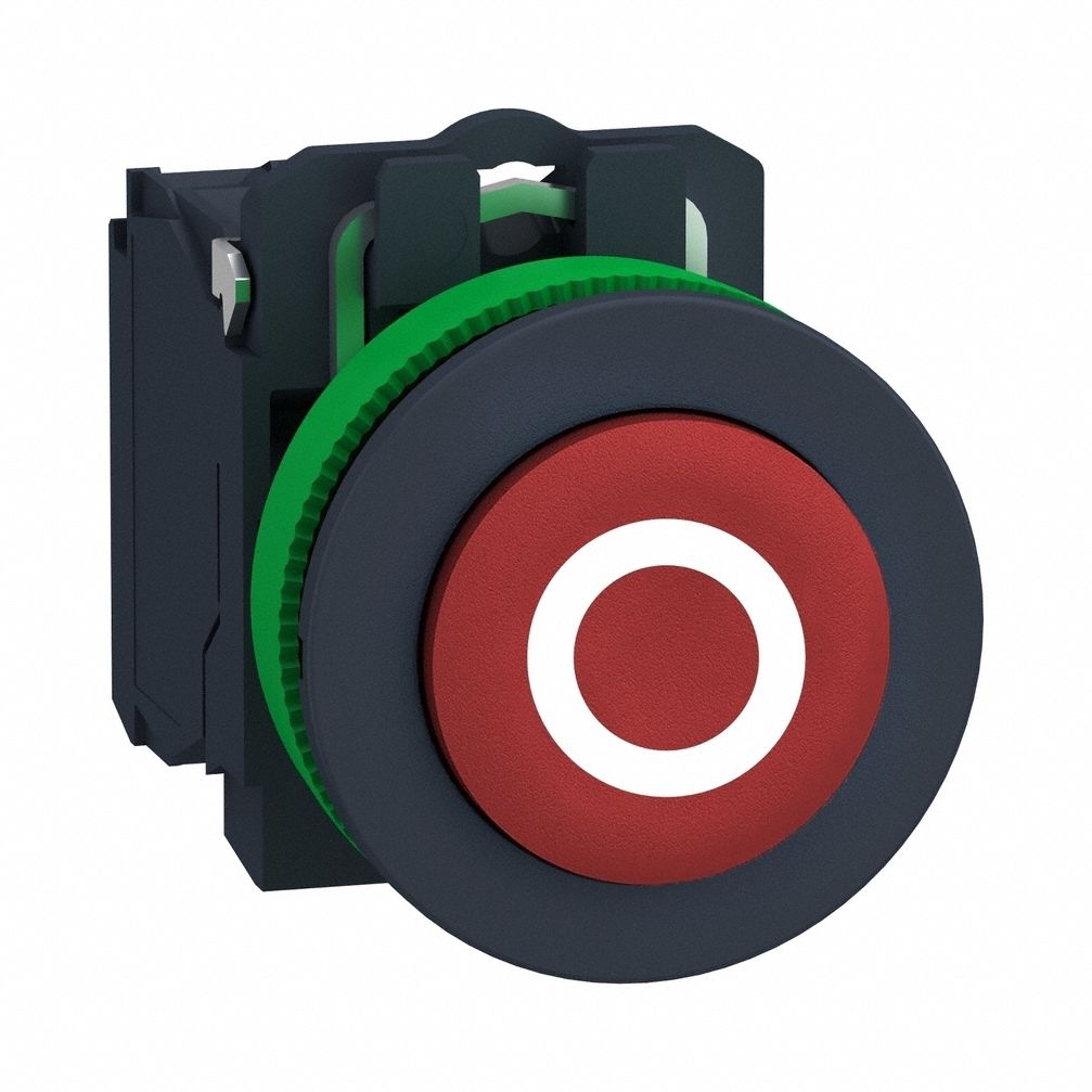 FlushPushButtonOperator, NonIllum, Red, 1NC