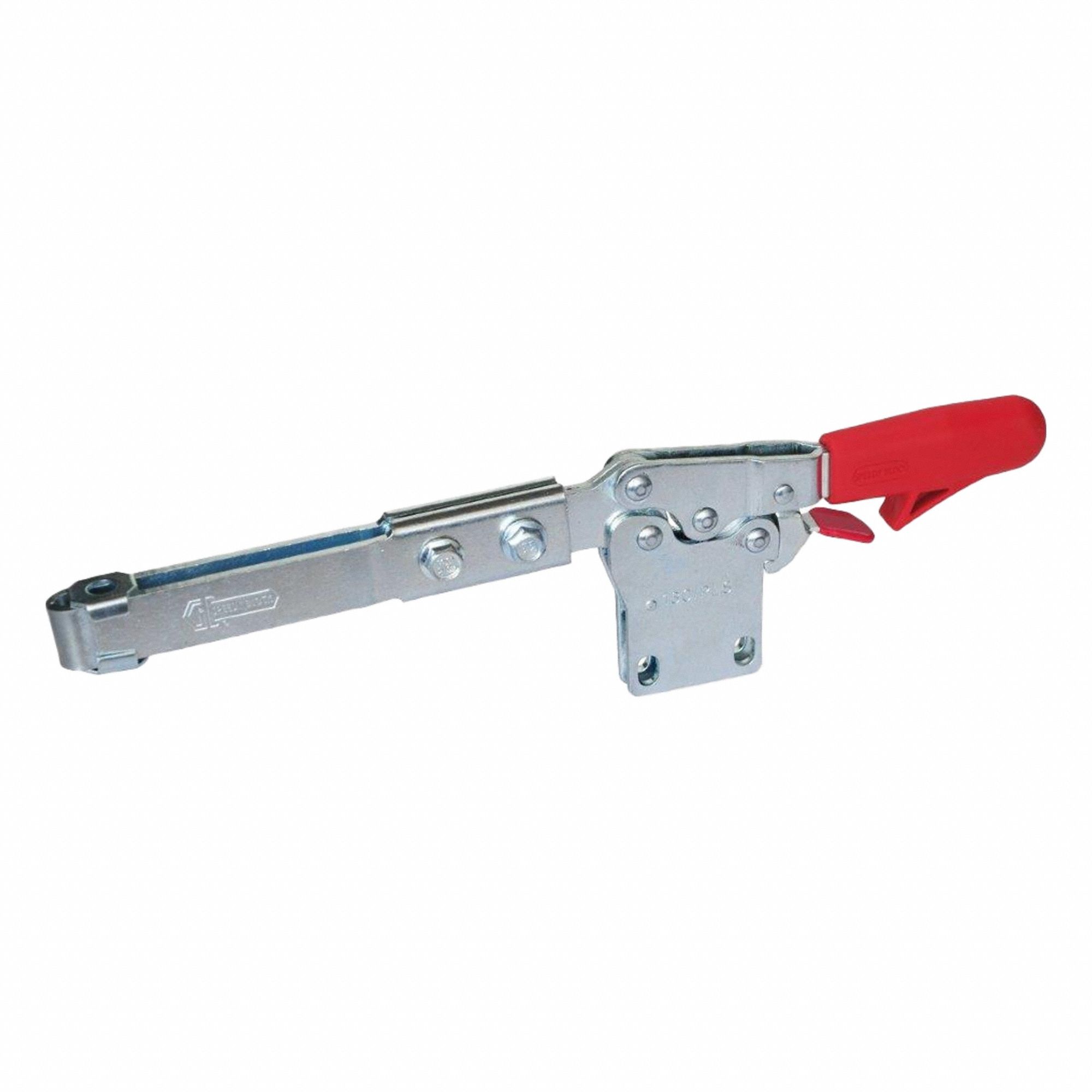 Horizontal Acting Toggle Clamp: Locking Horizontal  Handle, Flange Base Mounting, Locking