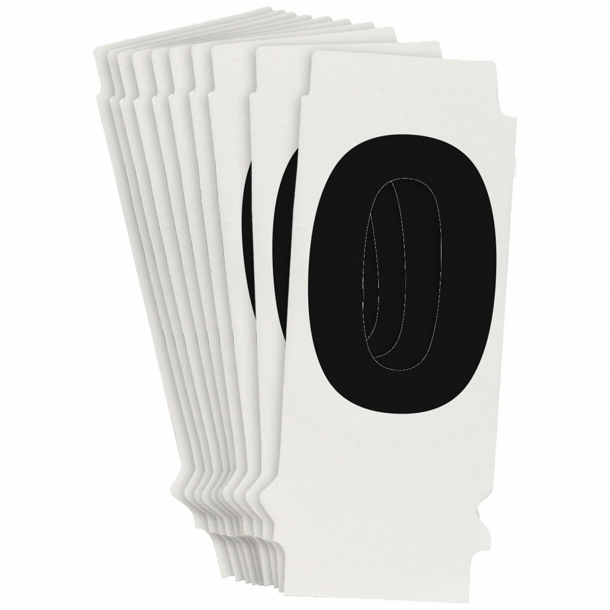 NumberLabel, 1-3/4inH, 7/8inW, PK10