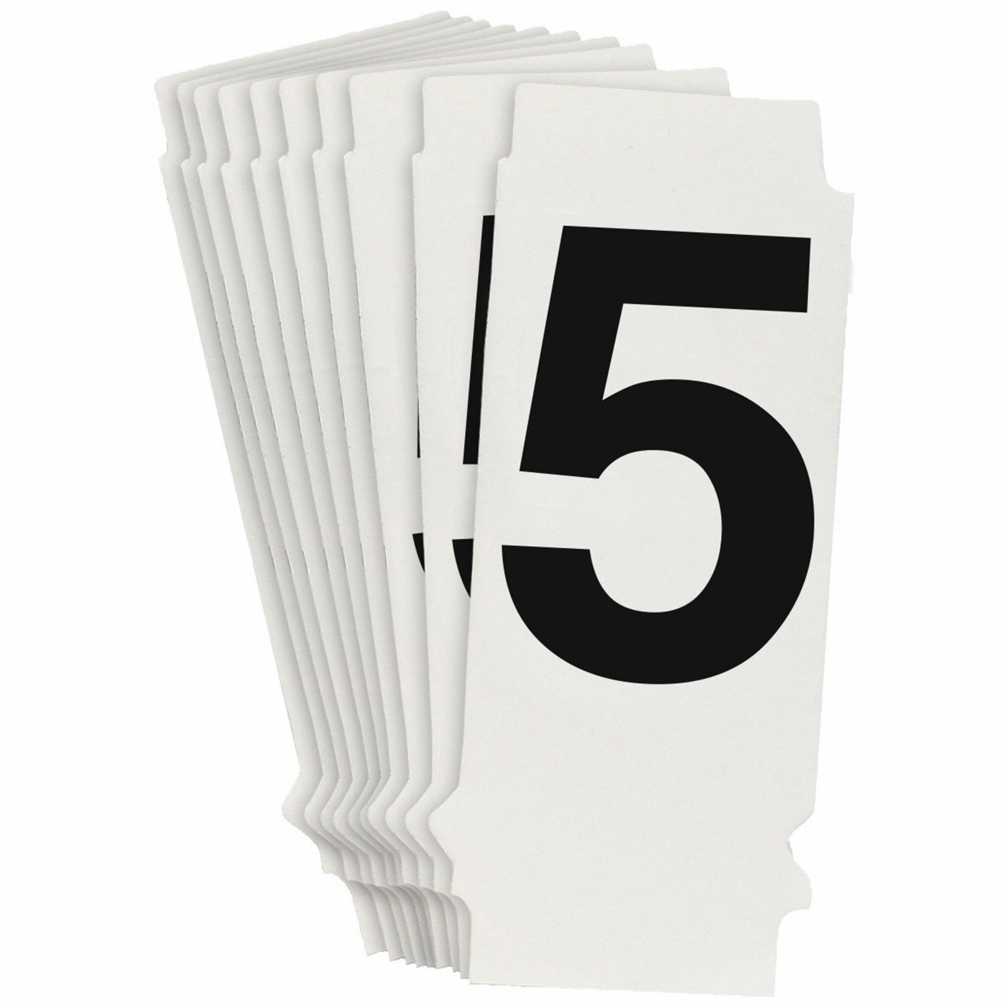 NumberLabel, 1-3/4inH, 7/8inW, PK10