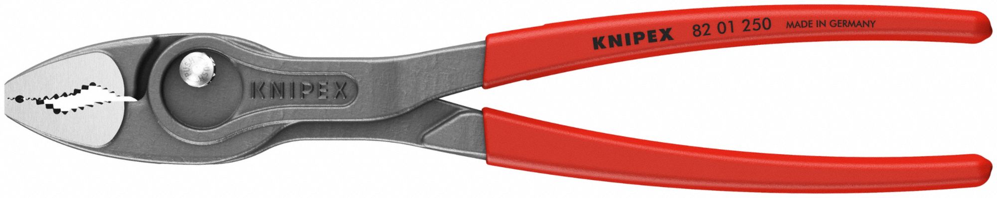 TwinGrip Pliers: 1 1/8 in Max Jaw Opening, 10 in Overall Lg, 1 1/4 in Jaw Lg, Std Cushion Grip