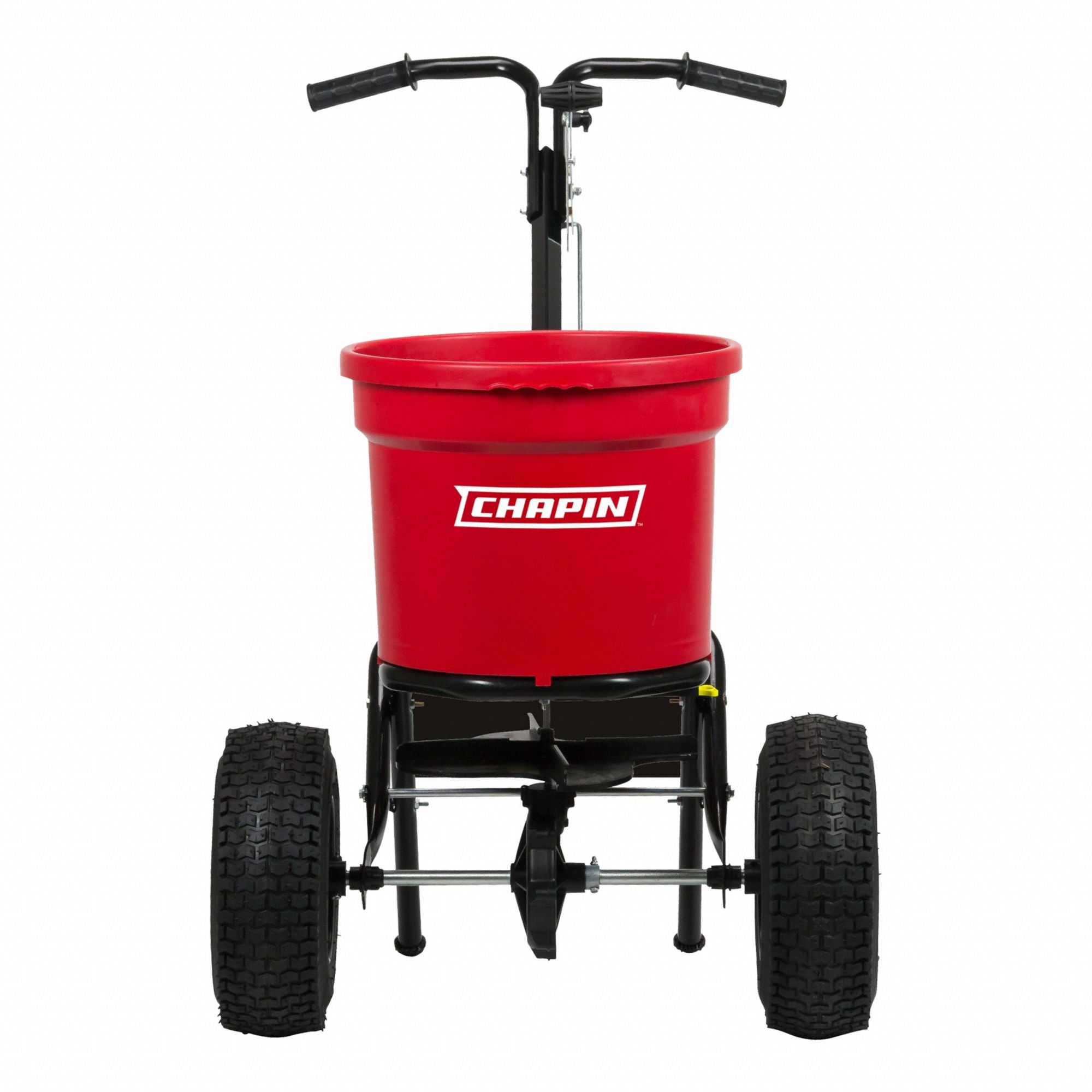 MANUAL WALK-BEHIND SPREADER, SNOW REMOVAL AND DE-ICING, 100 LB CAPACITY, STAINLESS STEEL