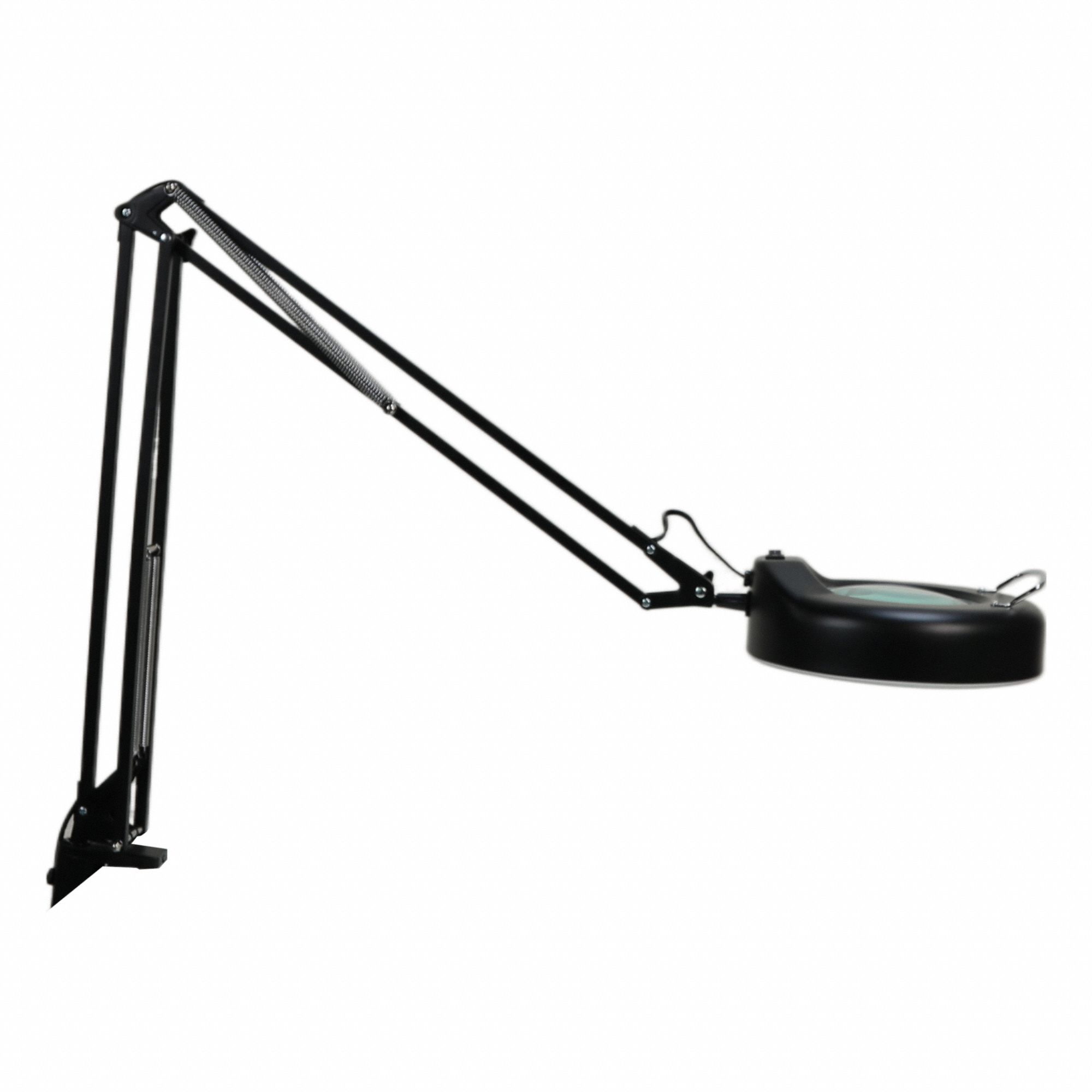 Magnifier Light: LED, 2.25x, 5 Diopter, 600 lm Max Brightness, 38 in Arm Reach, iron