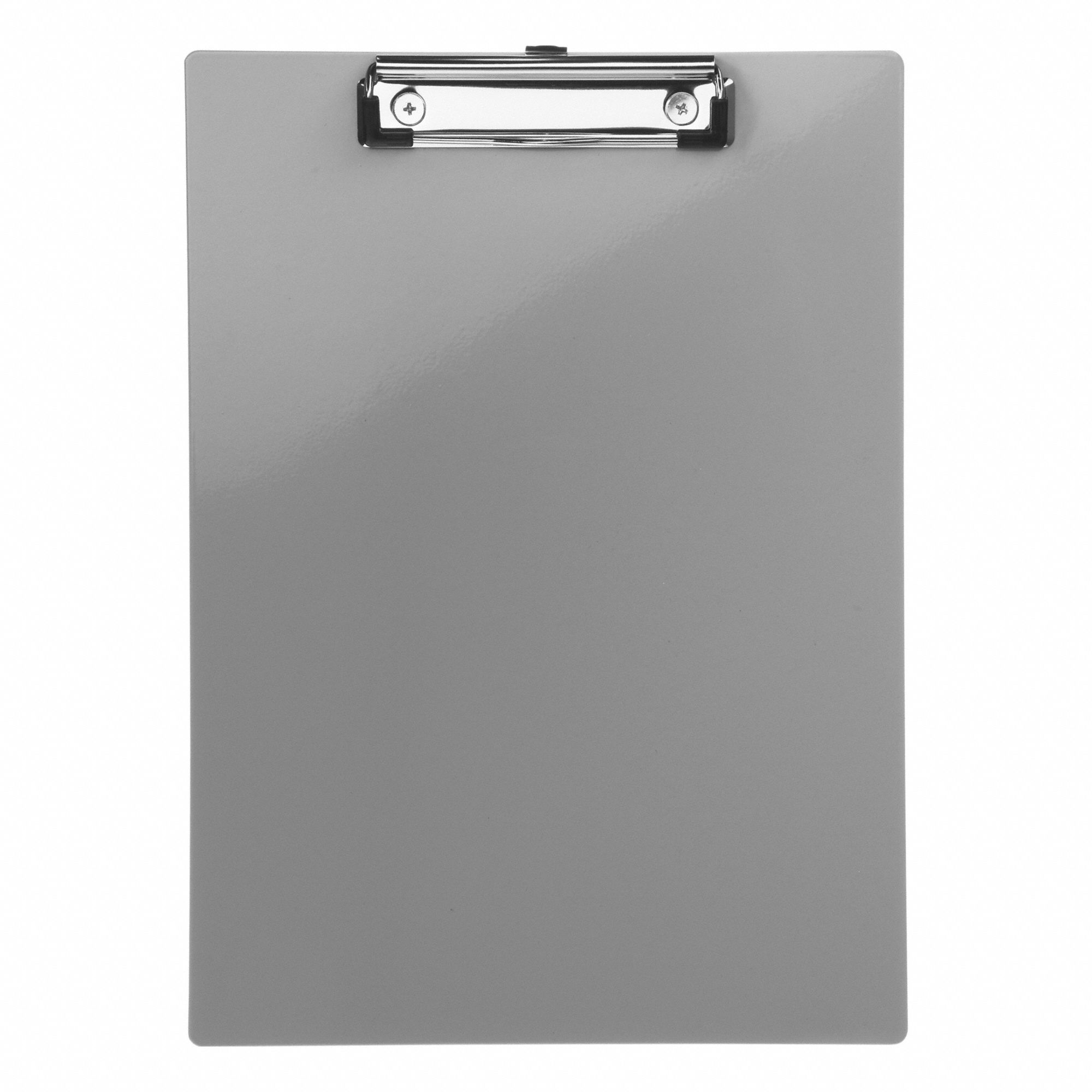 Clipboard: A4/Letter Paper Size Name, Aluminum, 1/2 in Clip Capacity, 9 in Overall Wd, Silver