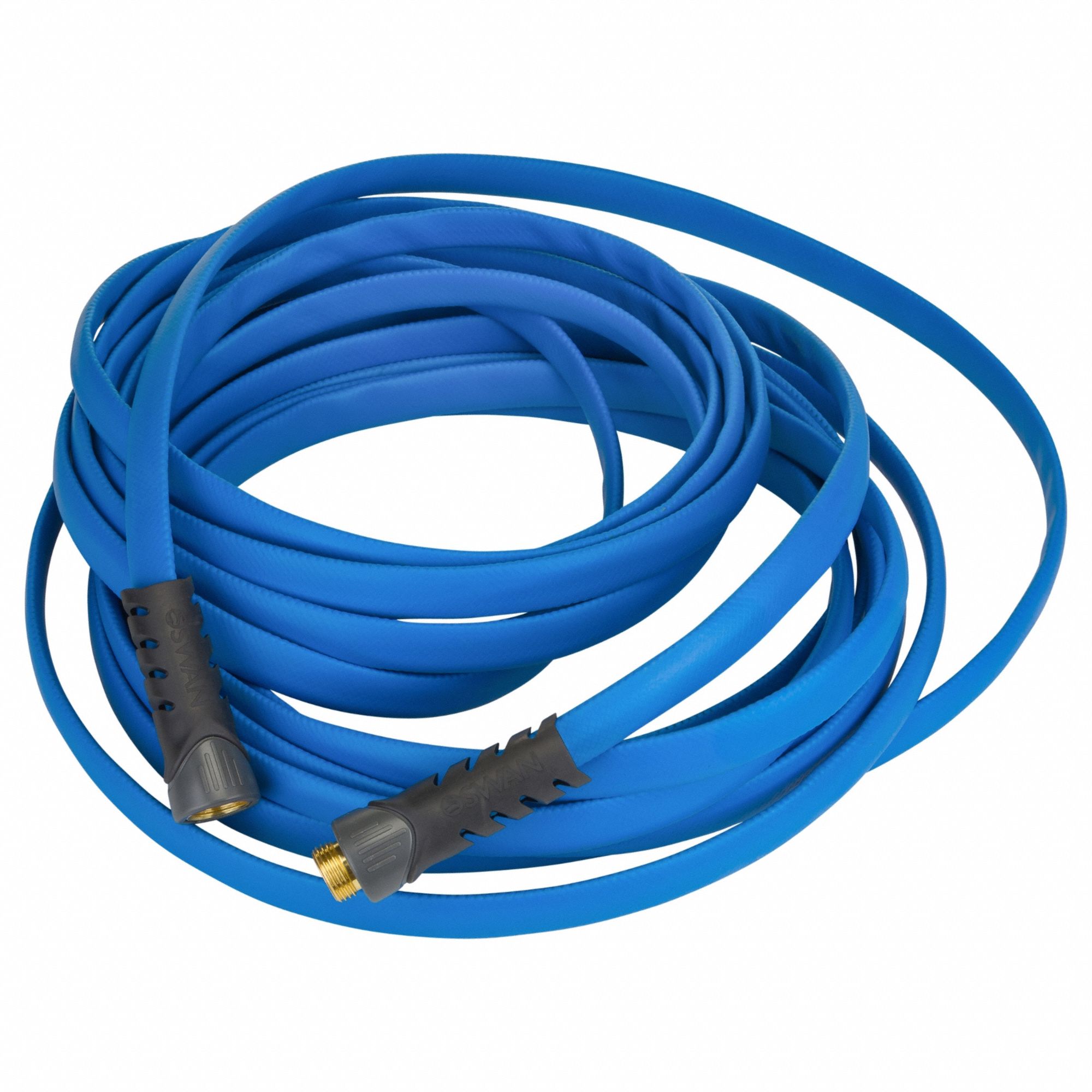 Garden Hose: PVC, 5/8 in Inside Dia., 50 ft Lg, 3/4 in MGHT x 3/4 in FGHT, Blue