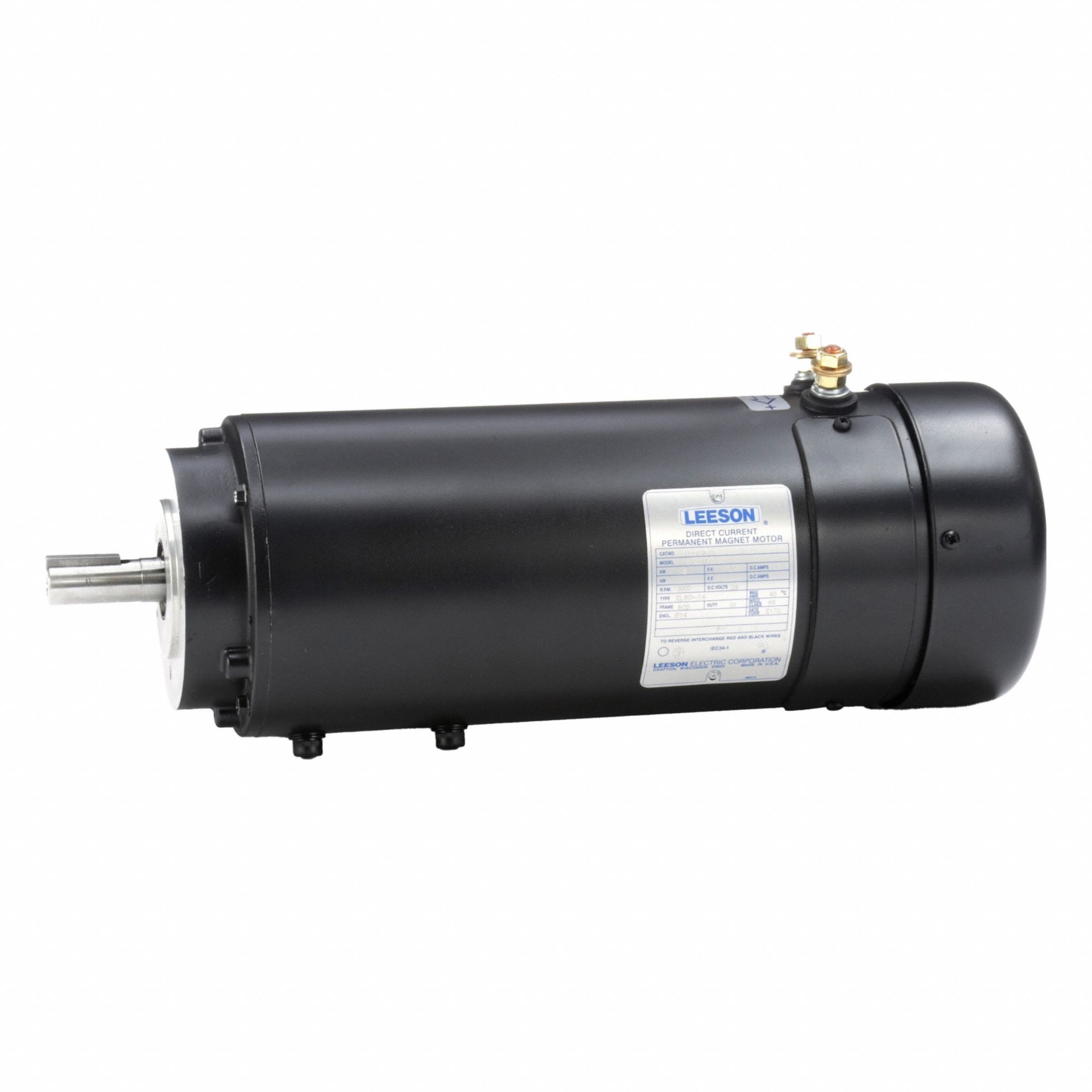 DC Permanent Magnet Motor: 2 HP, 3, 000 Nameplate RPM, 80D Frame, Special Mounting, 24V DC