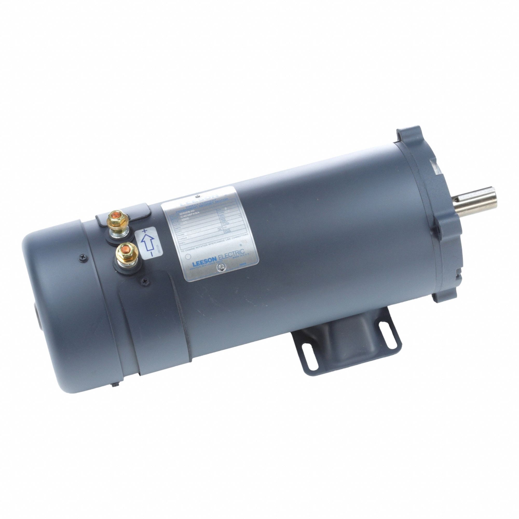 DC Permanent Magnet Motor: 2 HP, 1, 800 Nameplate RPM, S56CZ Frame, Rigid Base Mounting